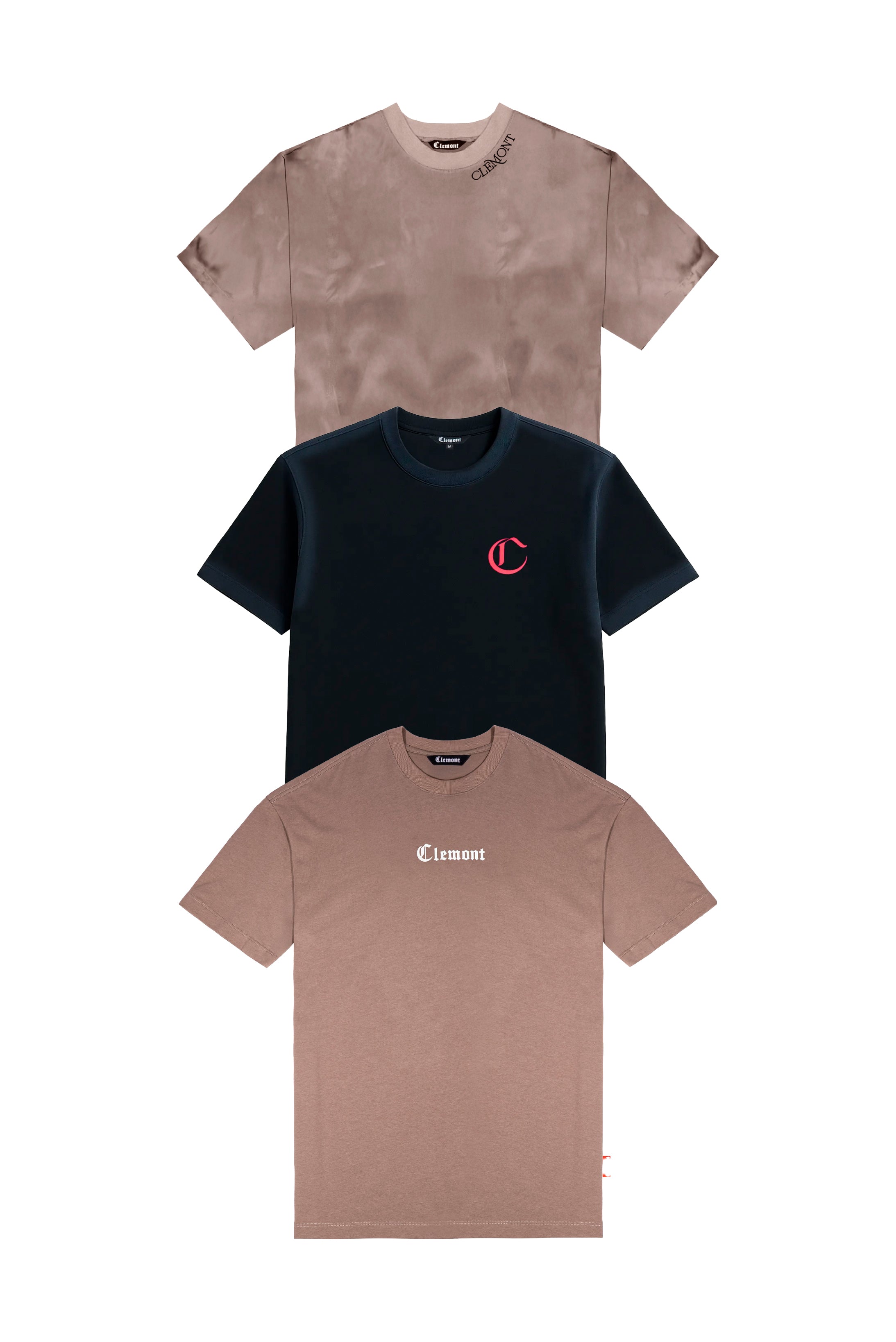 3PACK CAMISETAS HOMBRE INTAGLIO CLEMONT