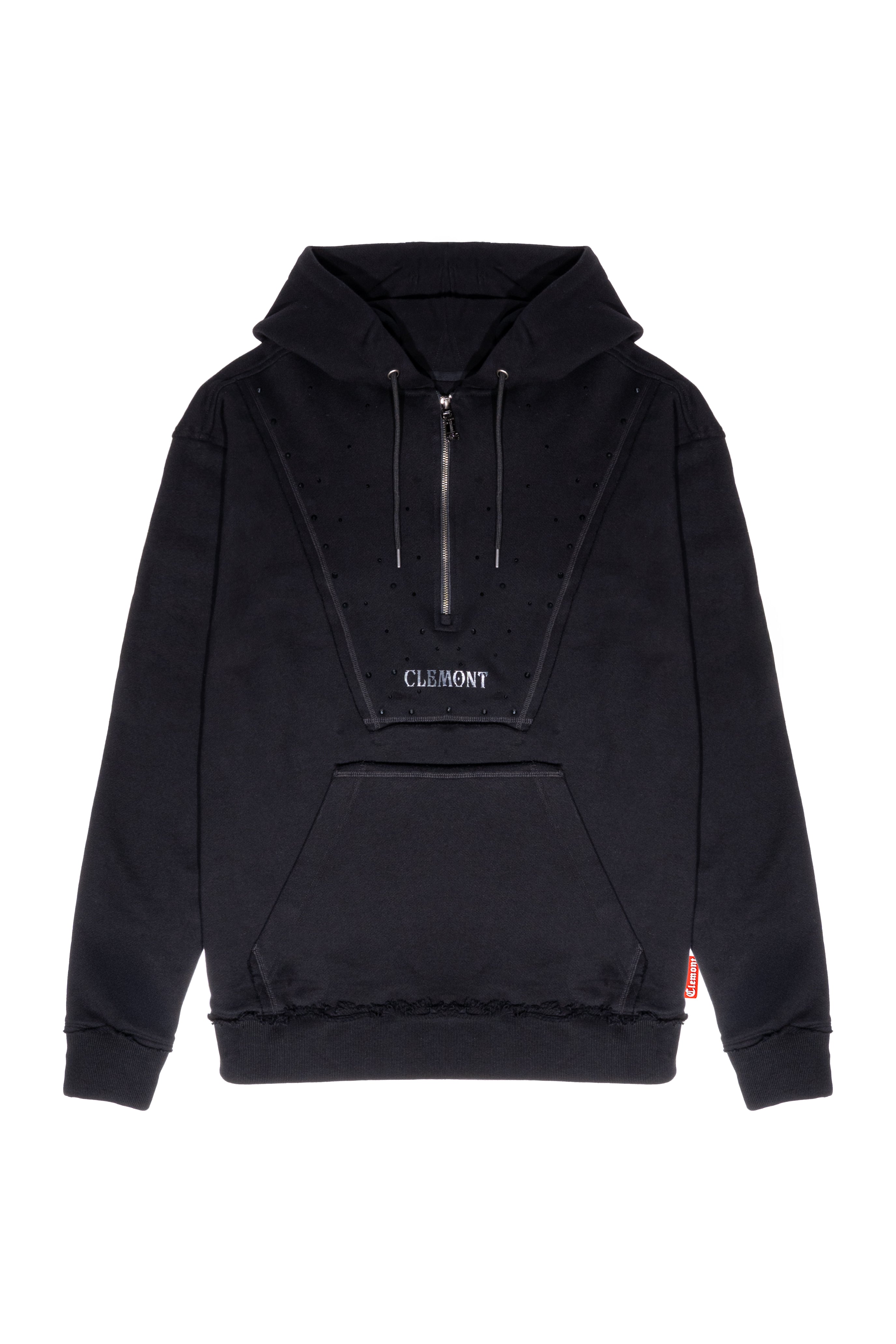 HOODIE OVERSIZED HOMBRE NERO NEGRO CLEMONT