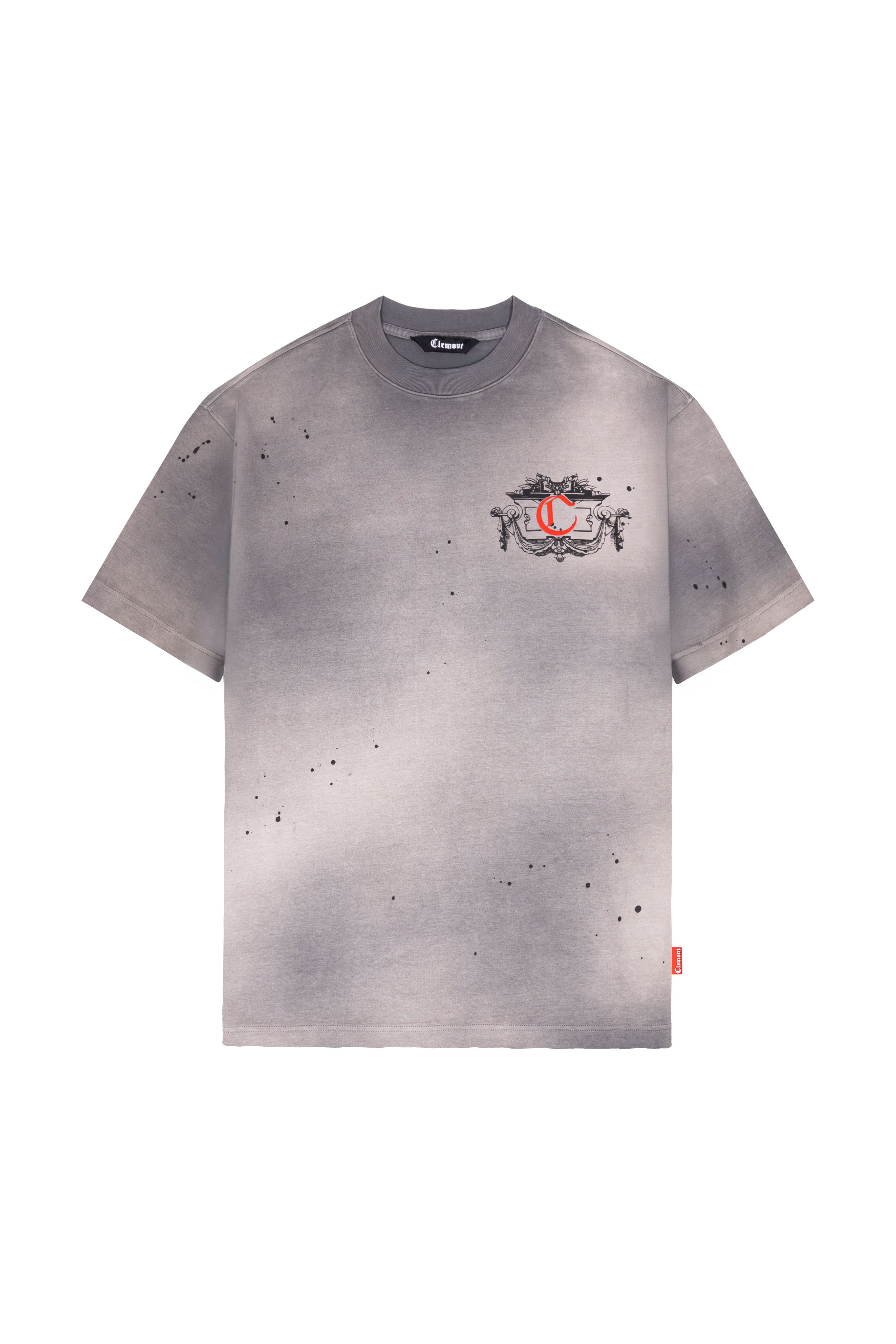 MEN'S OVERSIZED DISORDINE DARK GREY T-SHIRT CLEMONT