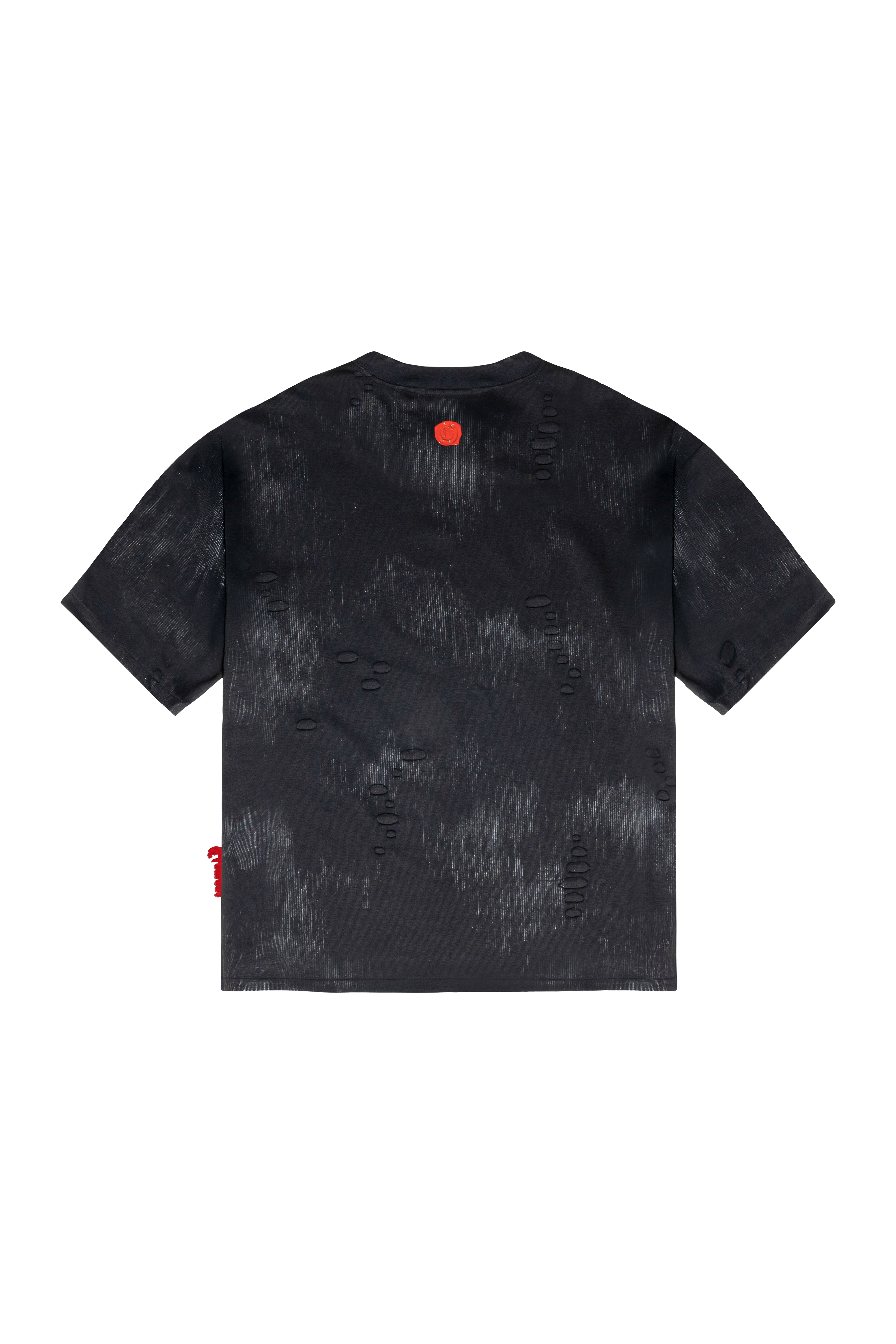 CAMISETA OVERSIZED MASCULINO ESTIVO NEGRO/SILVER CLEMONT