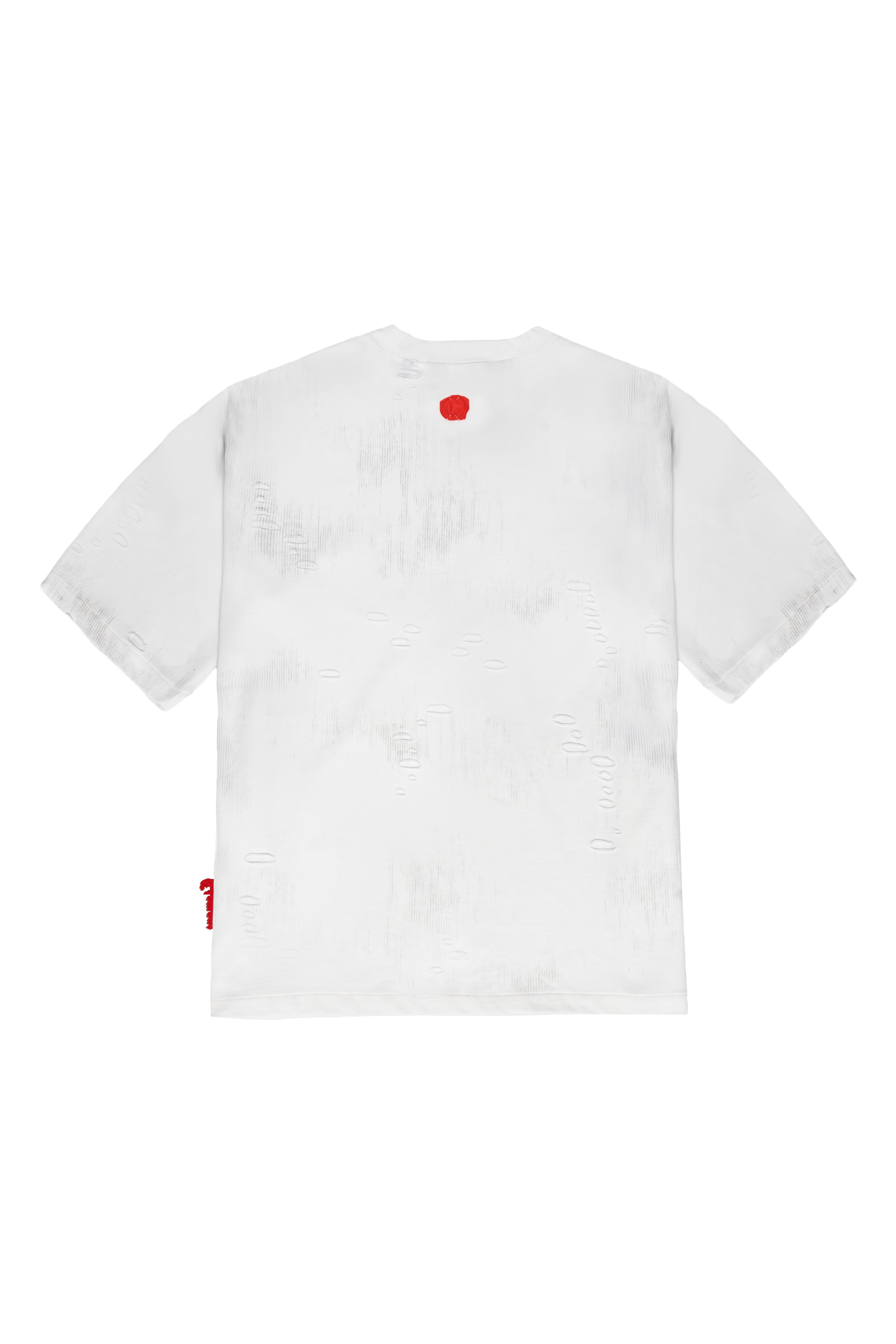 CAMISETA OVERSIZED MASCULINO ESTIVO CREMA/NEGRO CLEMONT