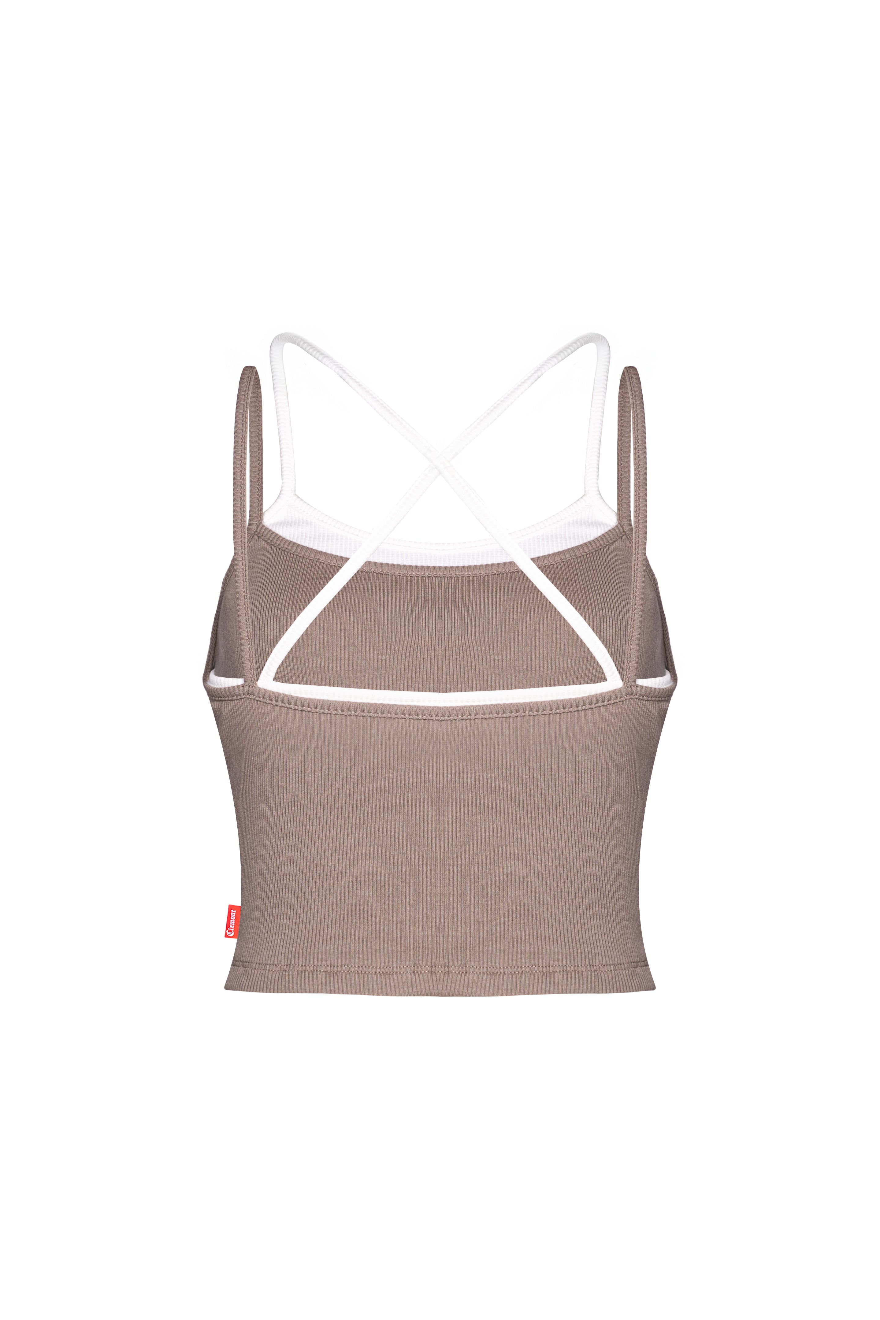 CROP TOP OSCILLARE TAUPE CLEMONT