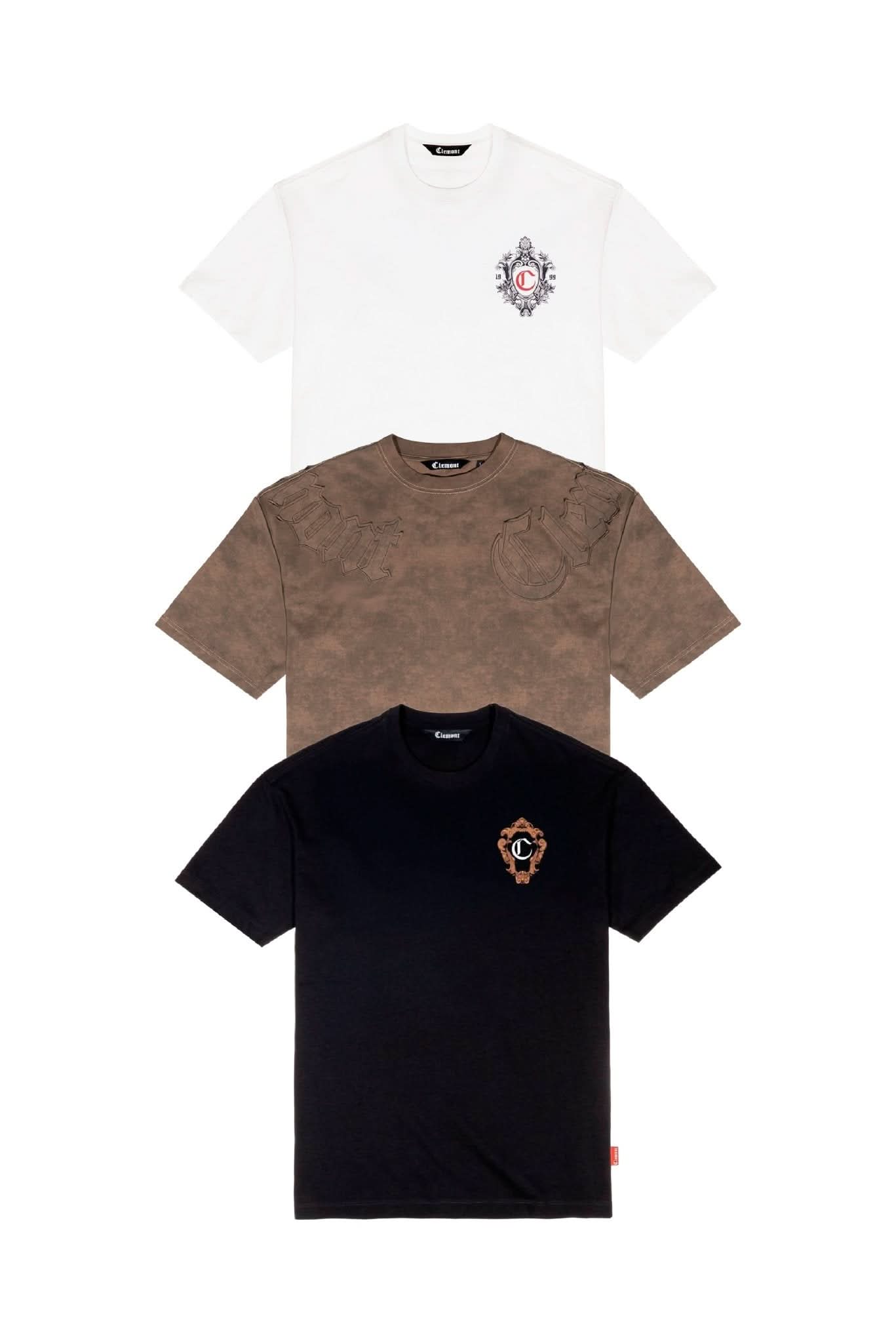 3PACK CAMISETAS HOMBRE AFFANO CLEMONT - Clemont Oficial