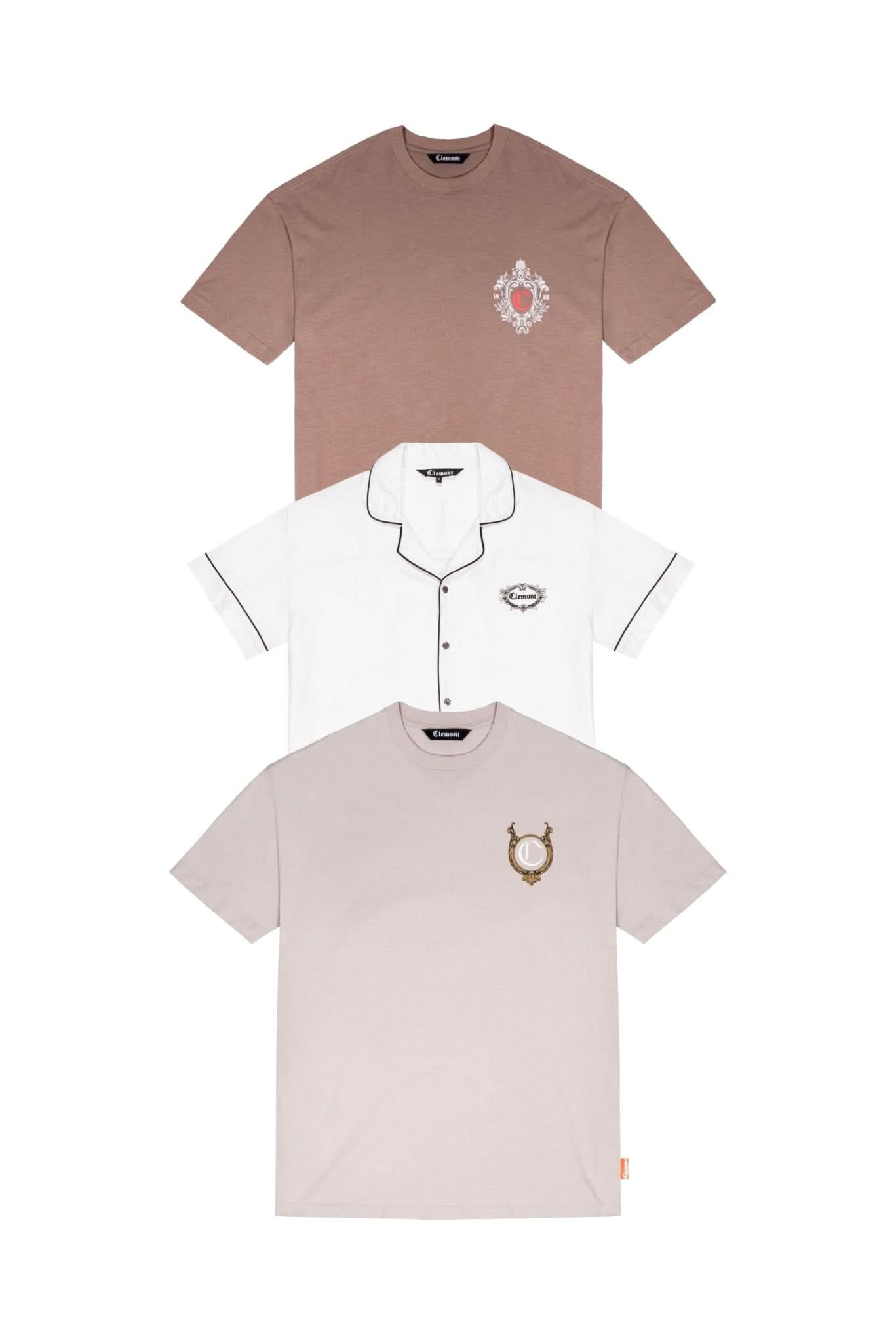 3PACK CAMISETAS HOMBRE CUPOLA CLEMONT - Clemont Oficial