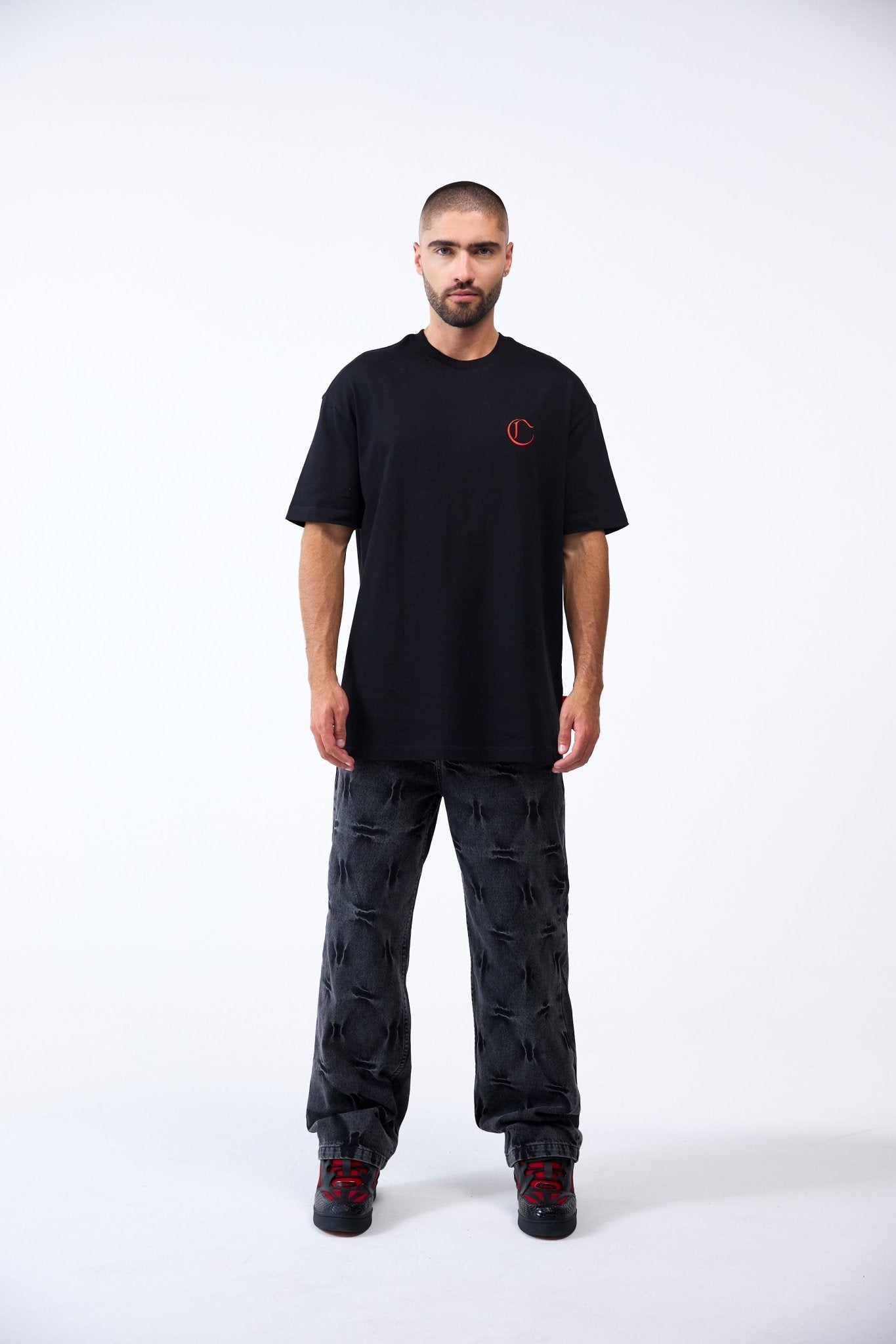 3PACK MASCULINO VENDETTA NEGRO/GRIS OSCURO/ROJO CLEMONT - Clemont Oficial