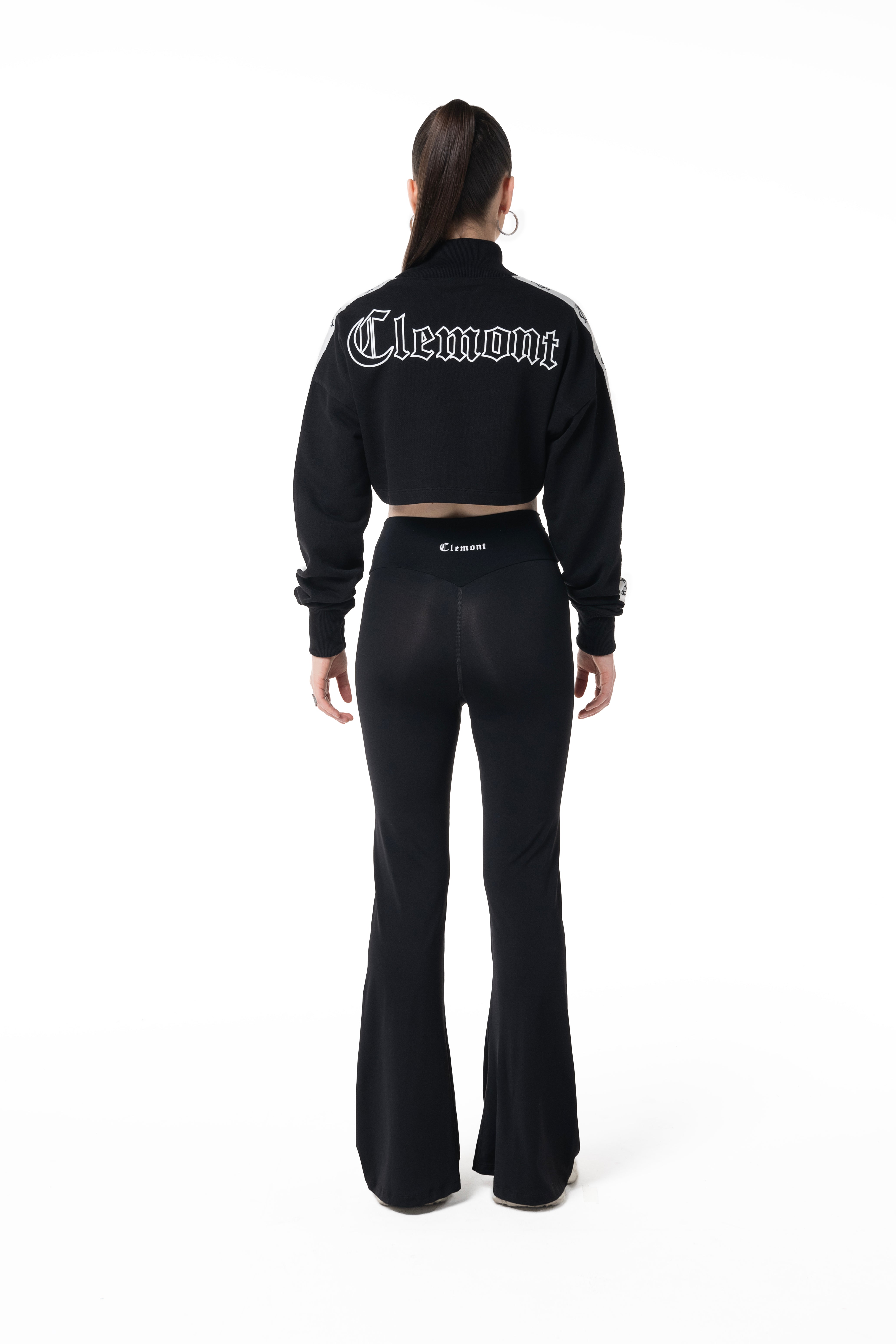 HOODIE MUJER PIOMBO NEGRO CLEMONT