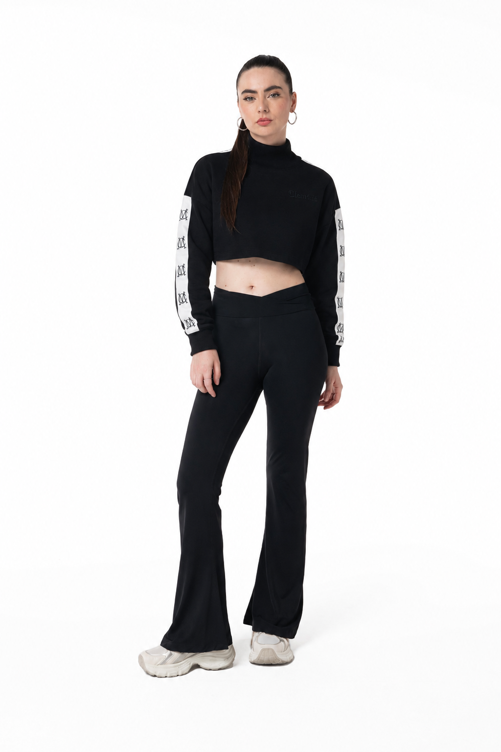 HOODIE MUJER PIOMBO NEGRO CLEMONT