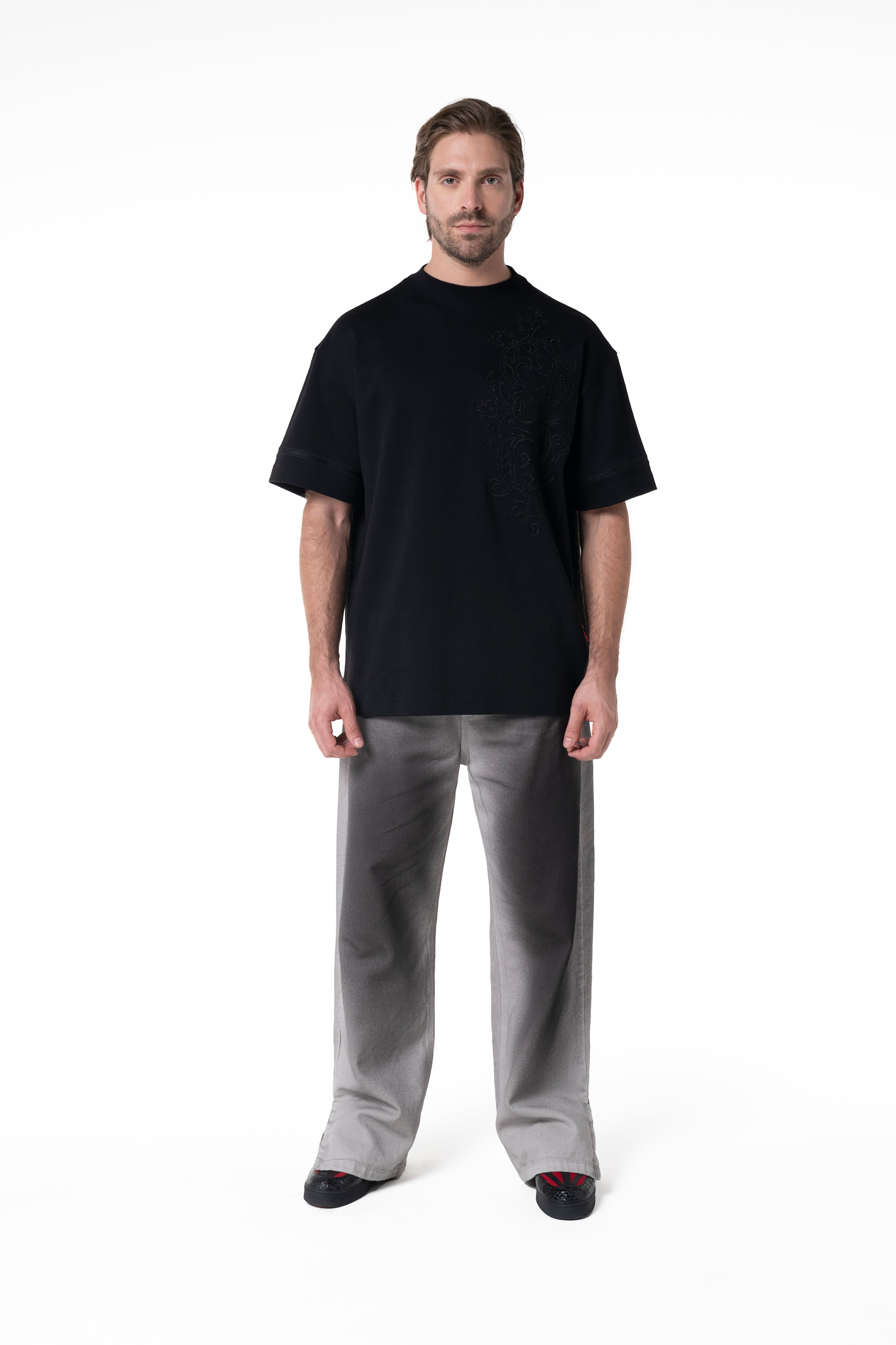 CAMISETA OVERSIZED HOMBRE GIUNCO NEGRO CLEMONT