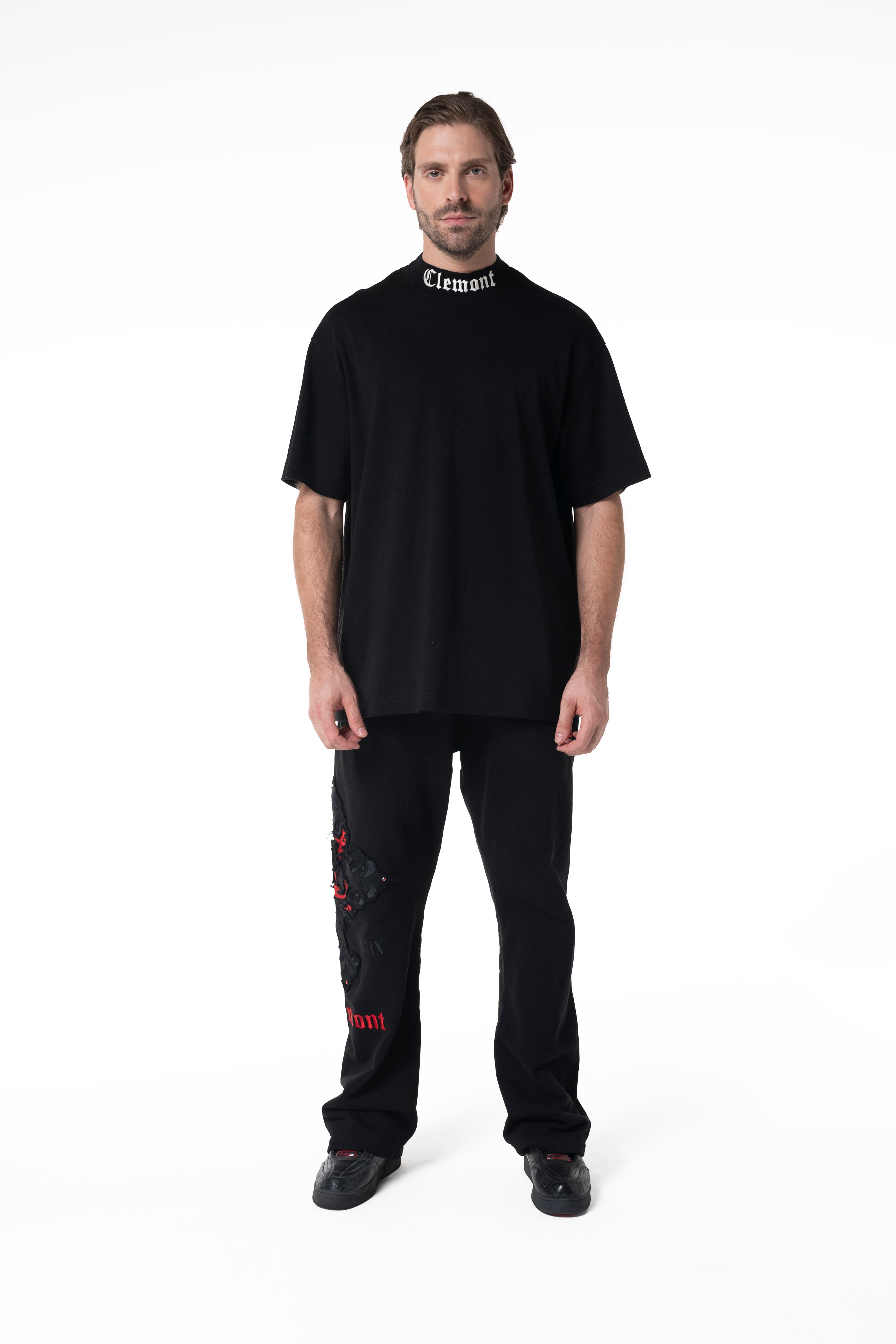 CAMISETA OVERSIZED HOMBRE CHERUBINO NEGRO CLEMONT
