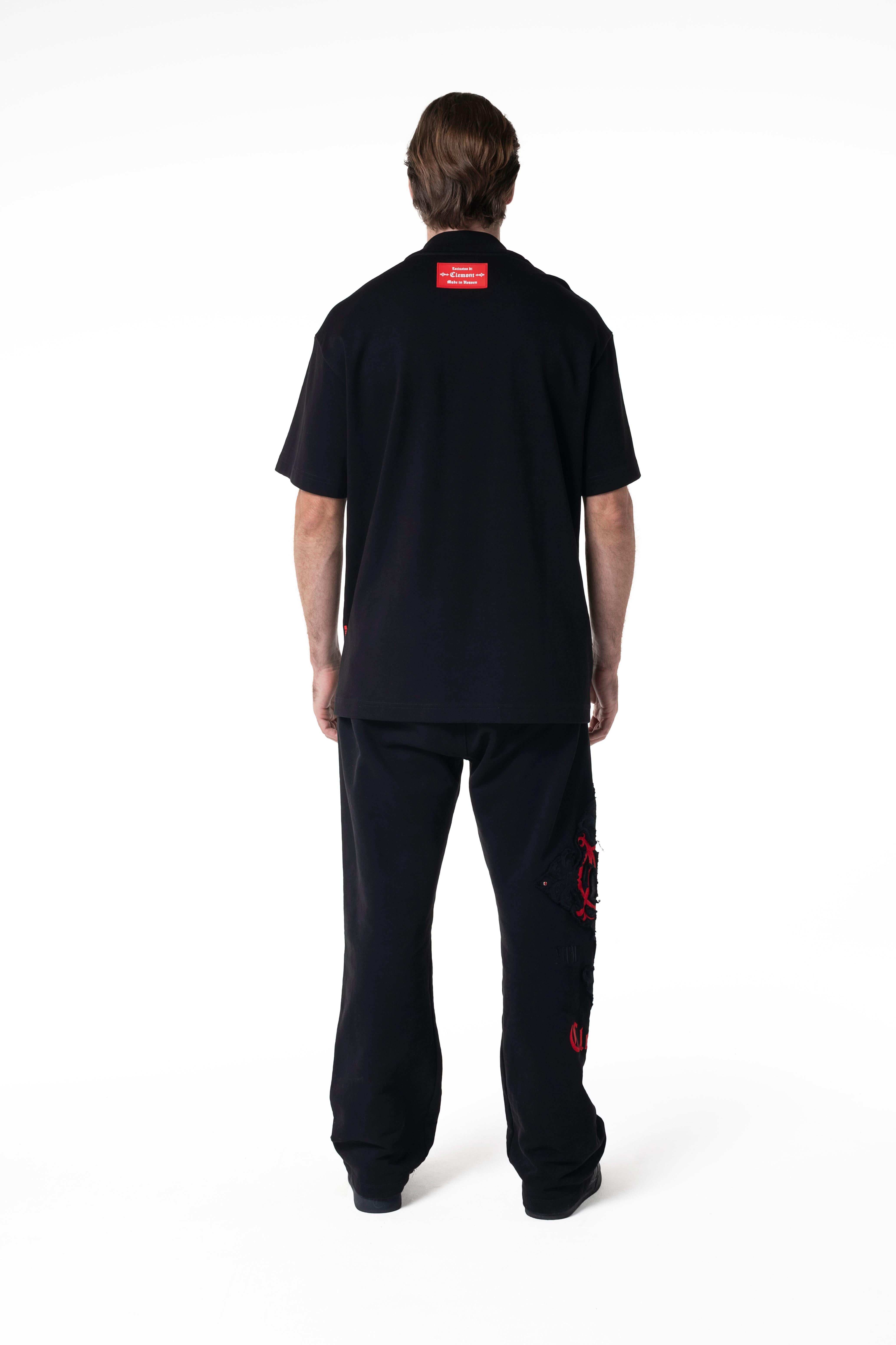 CAMISETA OVERSIZED HOMBRE CHERUBINO NEGRO CLEMONT