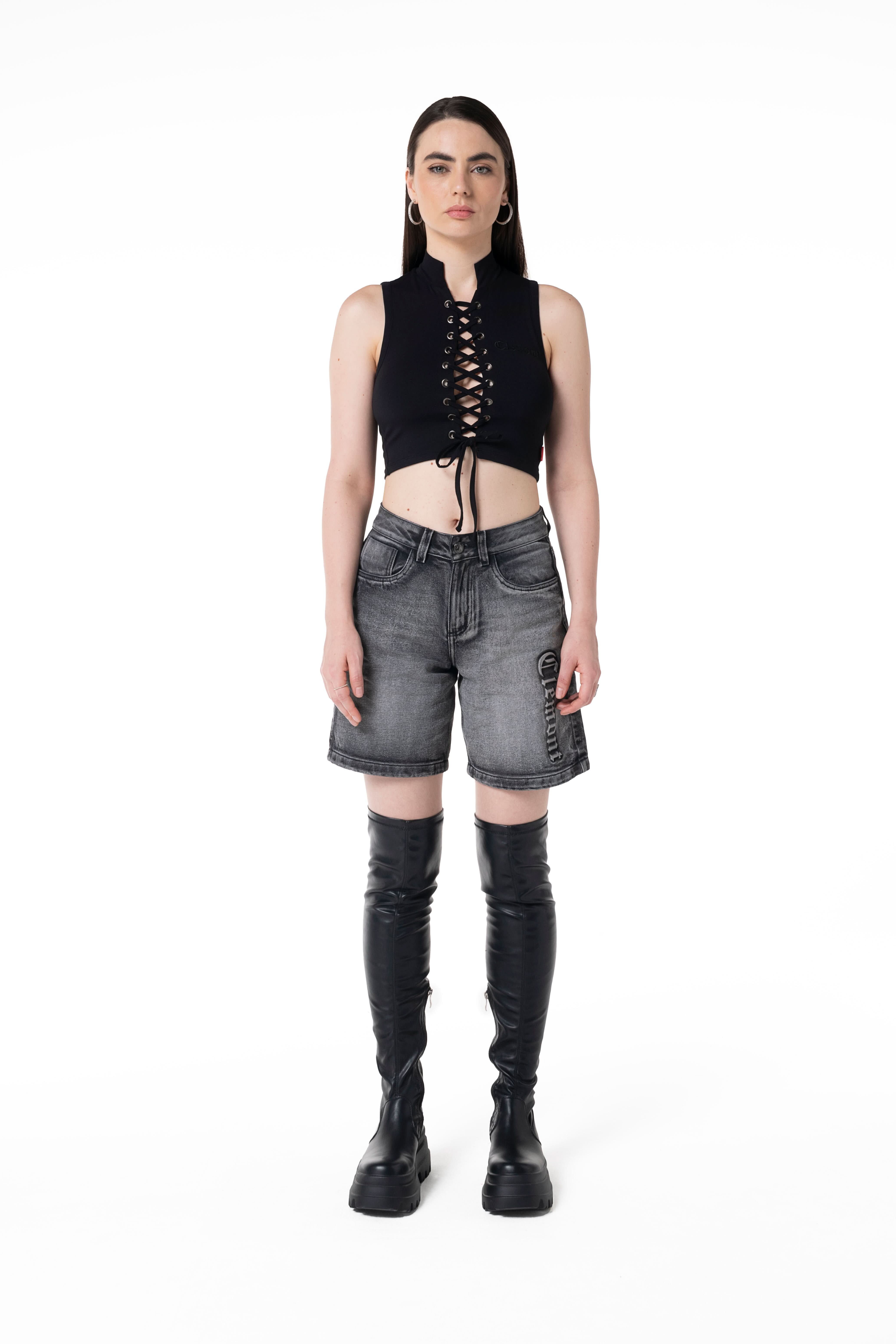 TOPS MUJER SCOMPARSO NEGRO CLEMONT