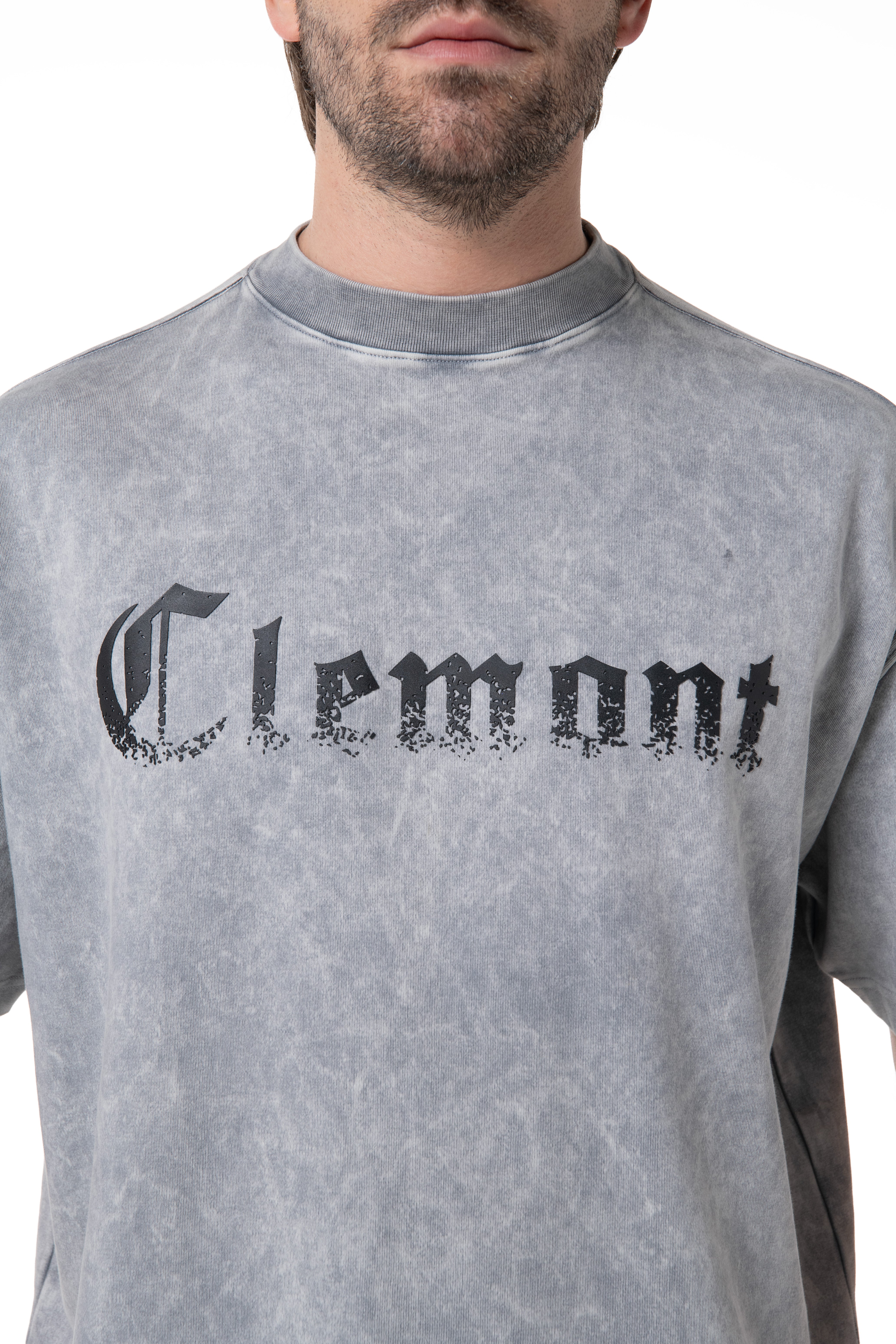 CAMISETA OVERSIZED HOMBRE RIFRAZIONE GRIS CLEMONT