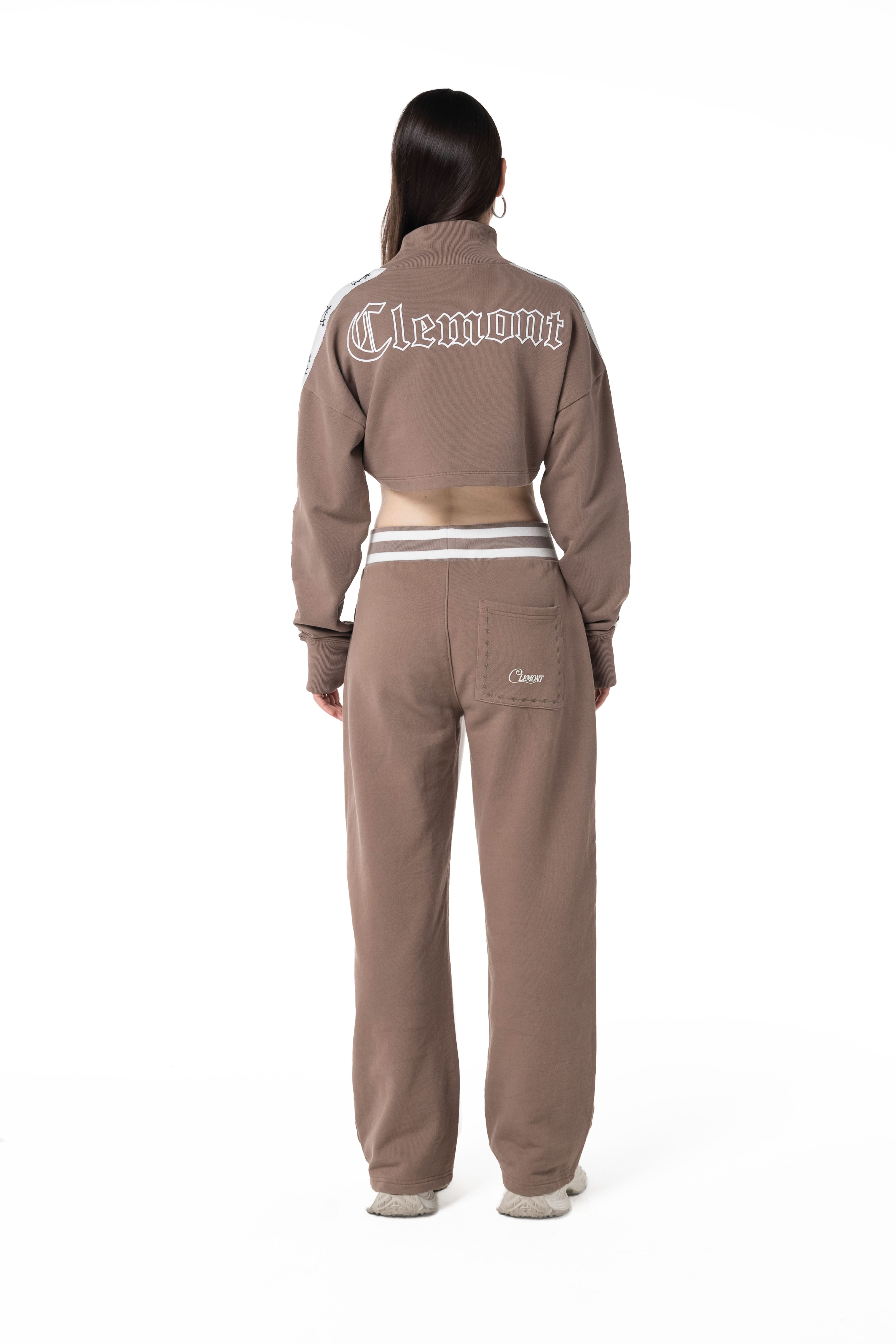 HOODIE MUJER PIOMBO TAUPE CLEMONT