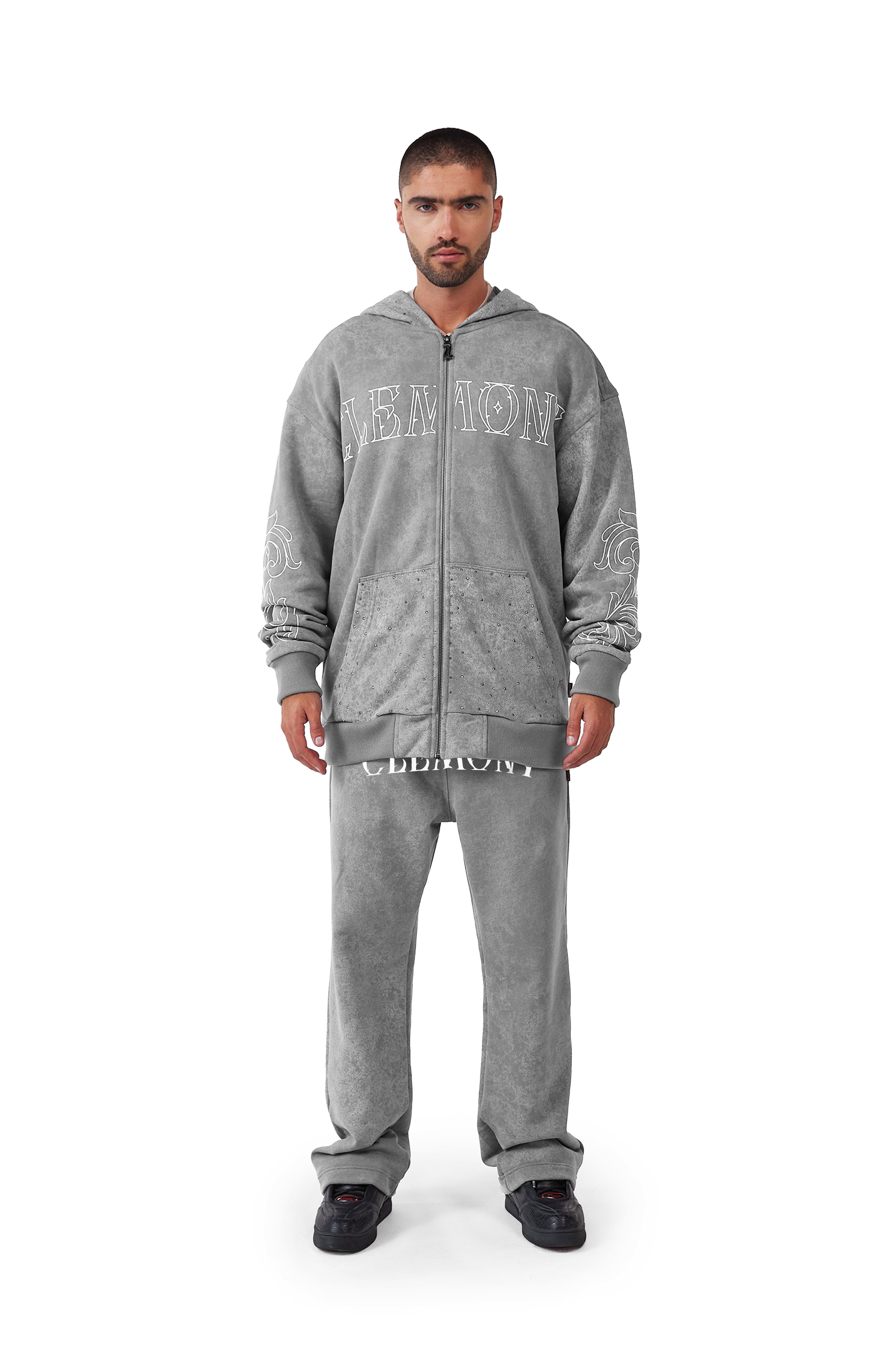 HOODIES HOMBRE MALEVOLO GRIS CLEMONT
