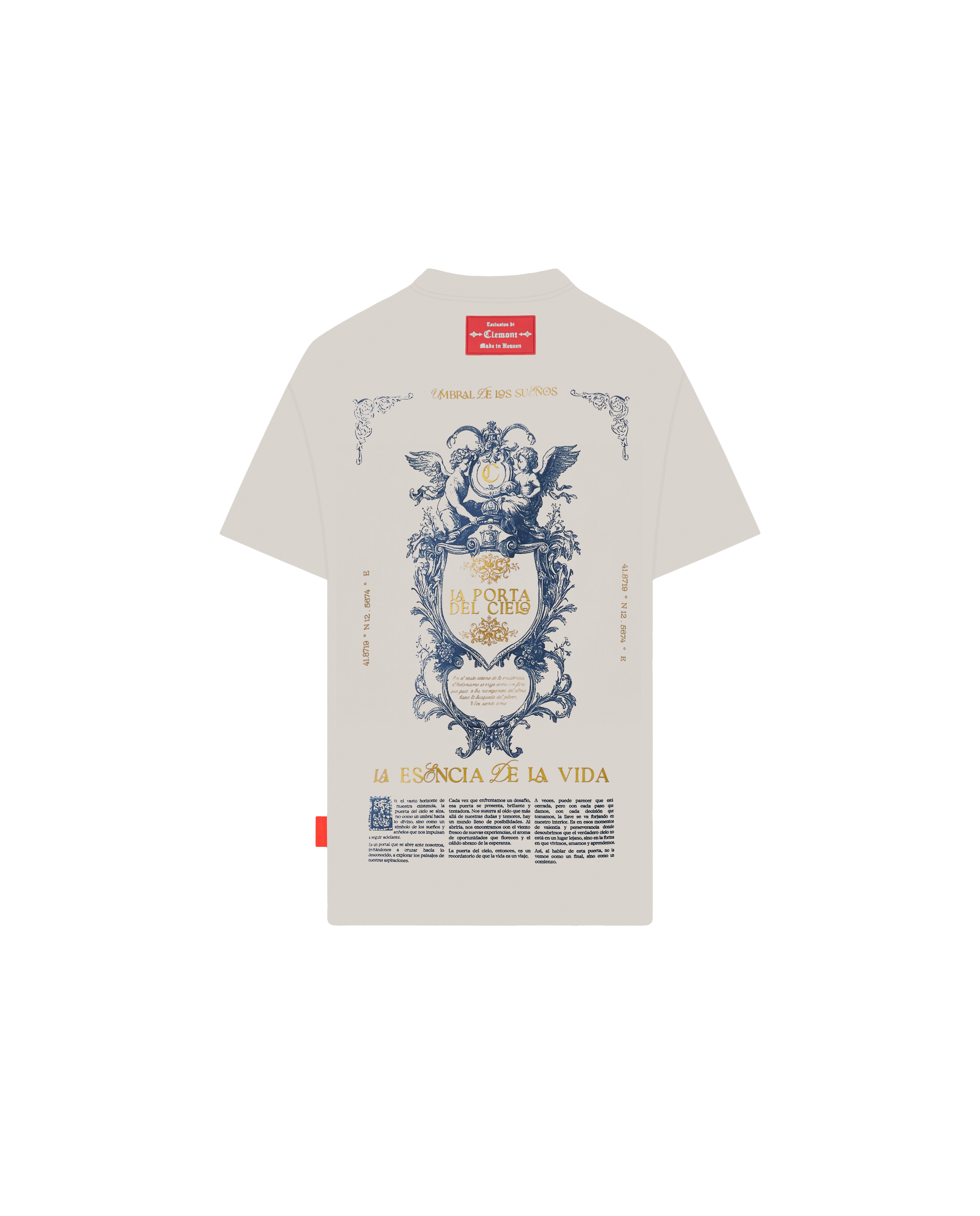CAMISETA OVERSIZED ELEVARE CREMA CLEMONT