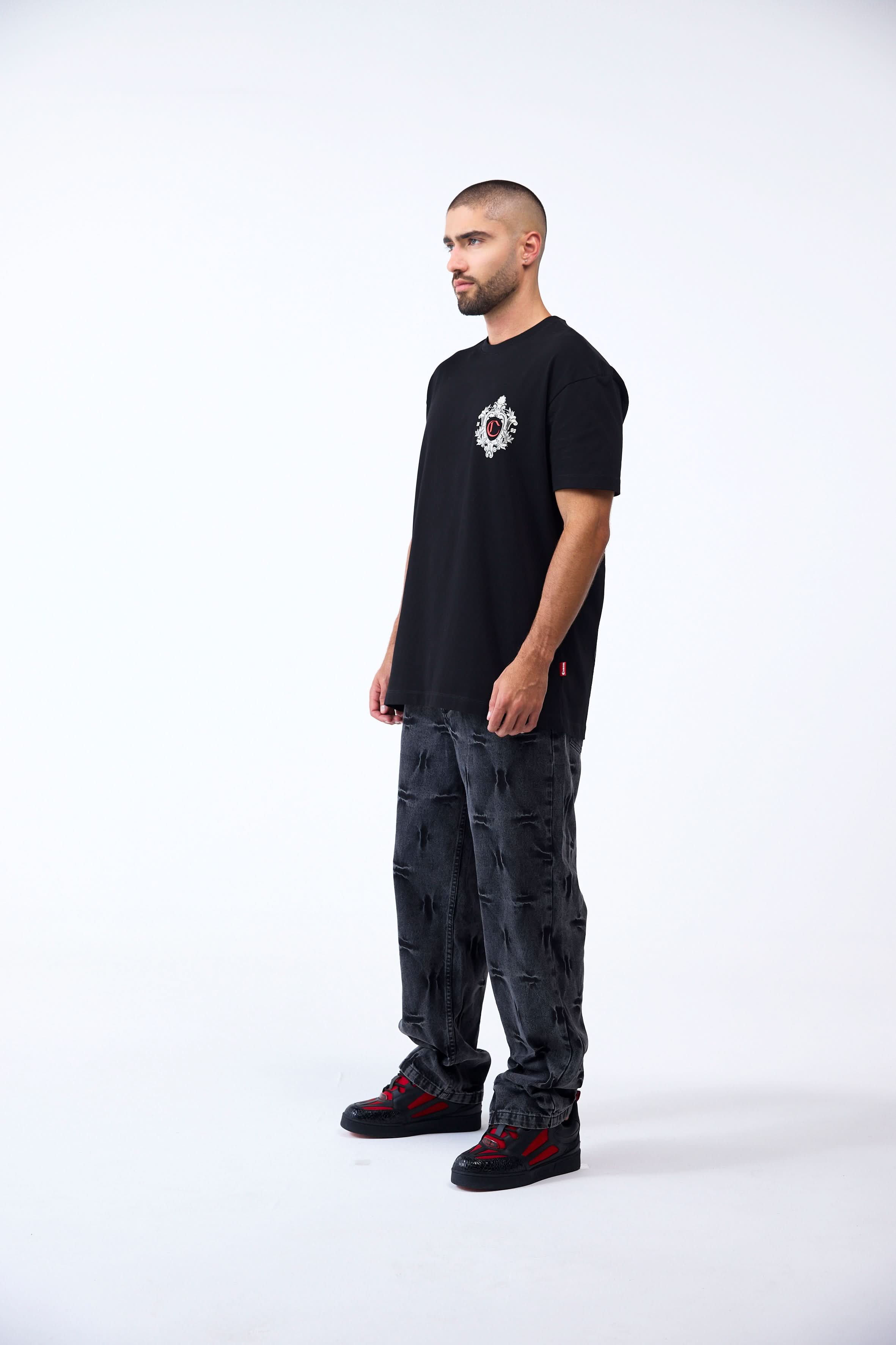 CAMISETA MASCULINO EUFORIA NEGRO CLEMONT