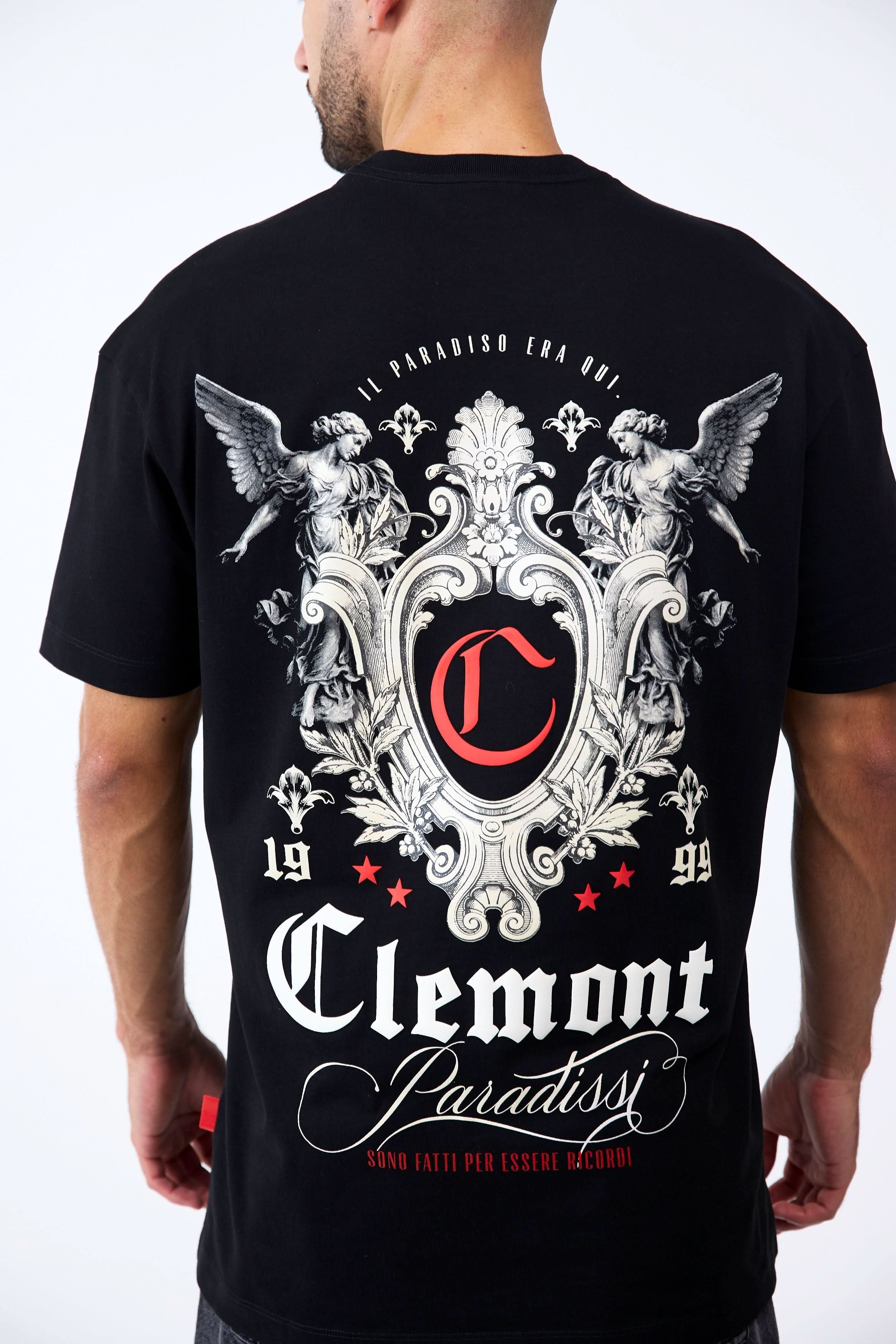 CAMISETA MASCULINO EUFORIA NEGRO CLEMONT