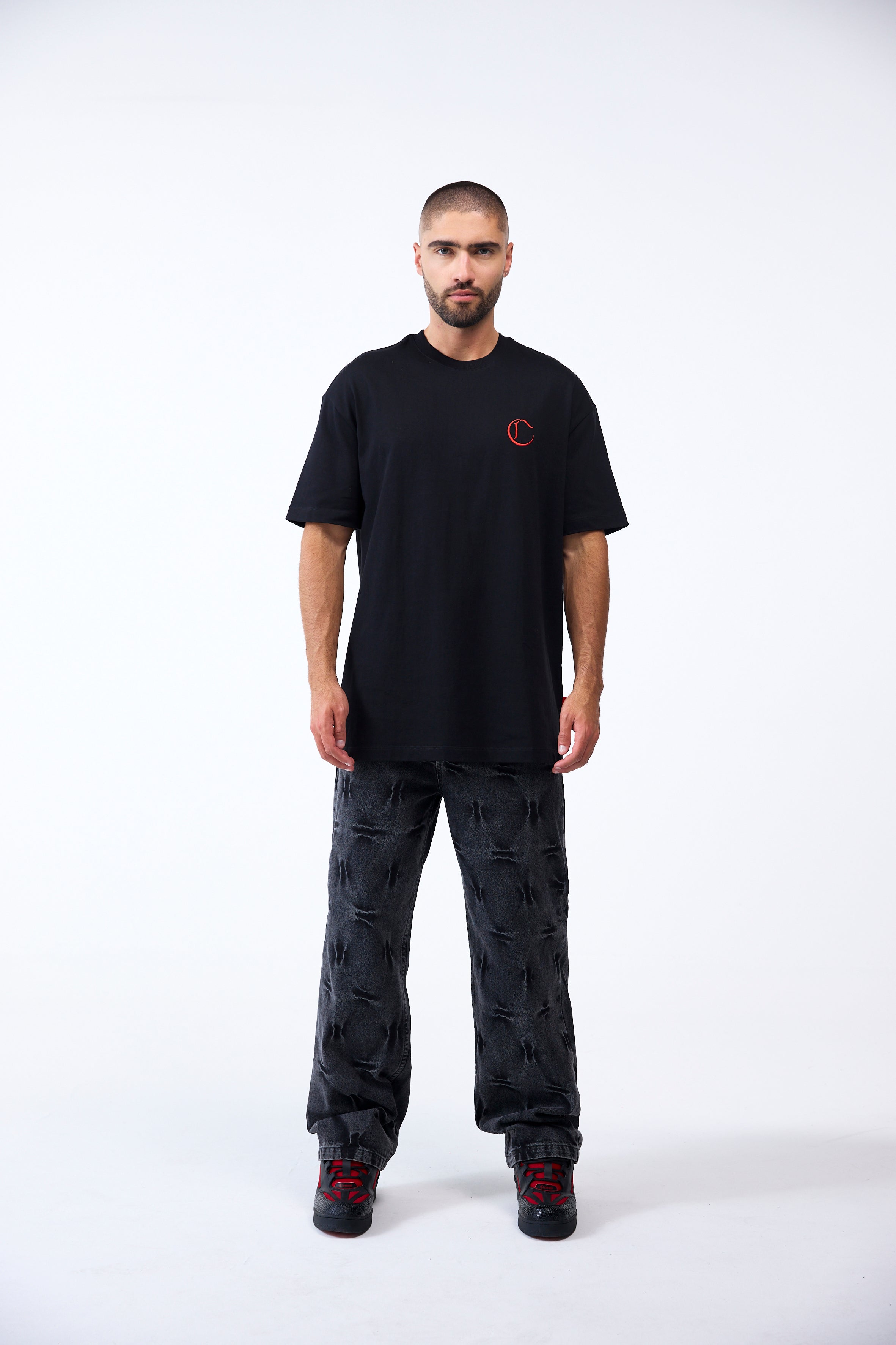 3PACK MASCULINO VENDETTA NEGRO/GRIS OSCURO/ROJO CLEMONT