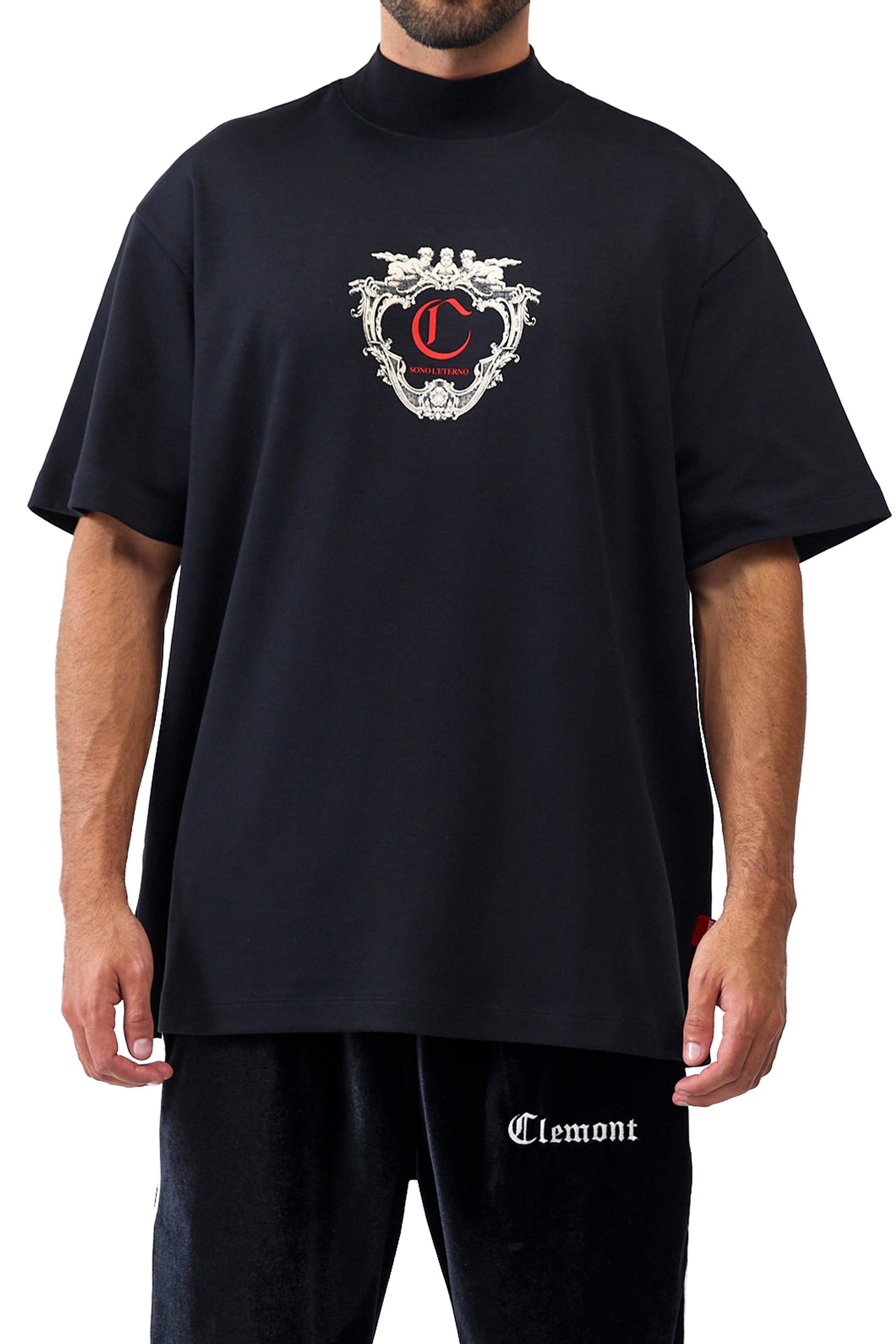CAMISETA OVERSIZED MASCULINO MIRABILE NEGRO CLEMONT