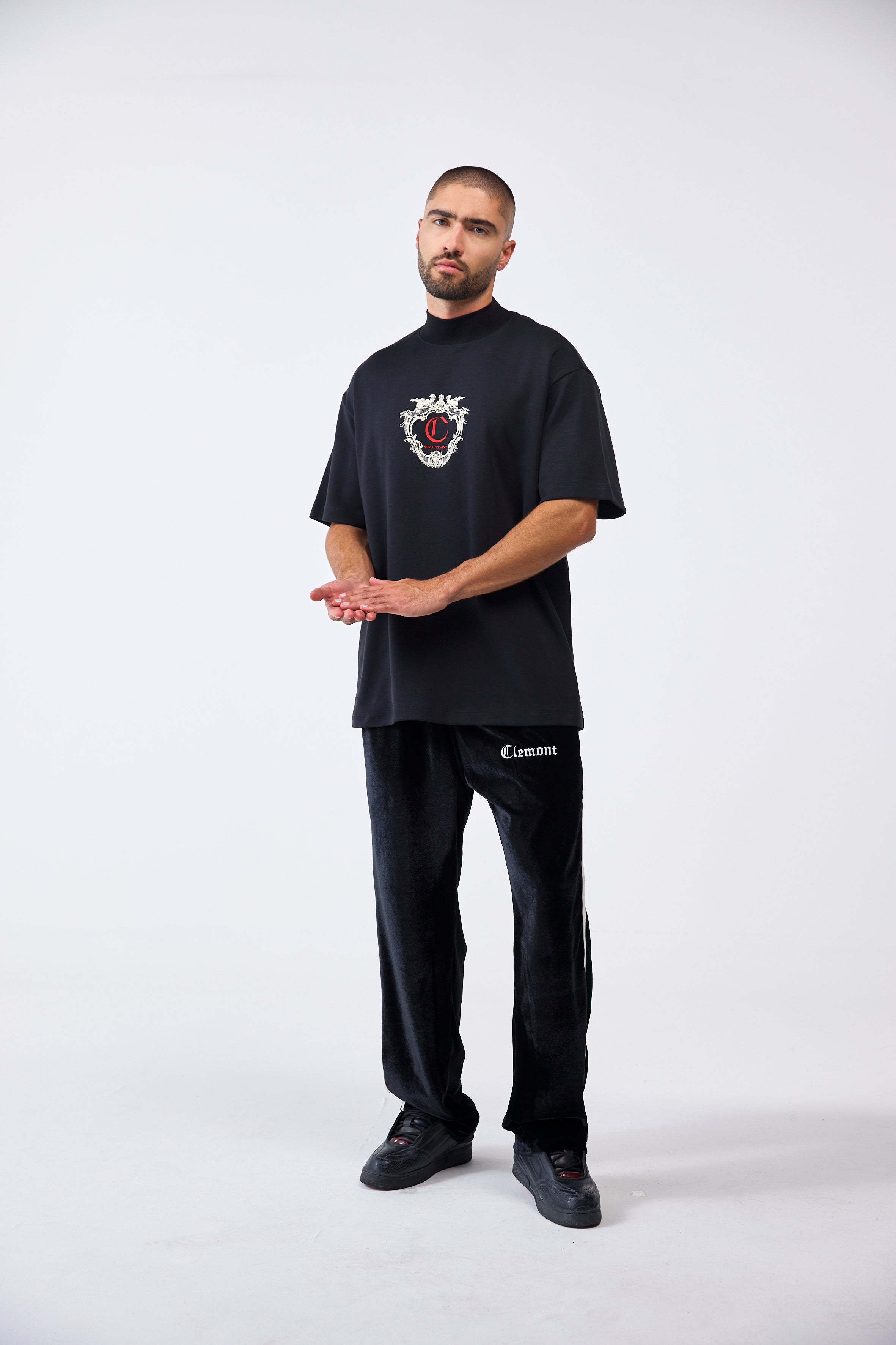 CAMISETA OVERSIZED MASCULINO MIRABILE NEGRO CLEMONT