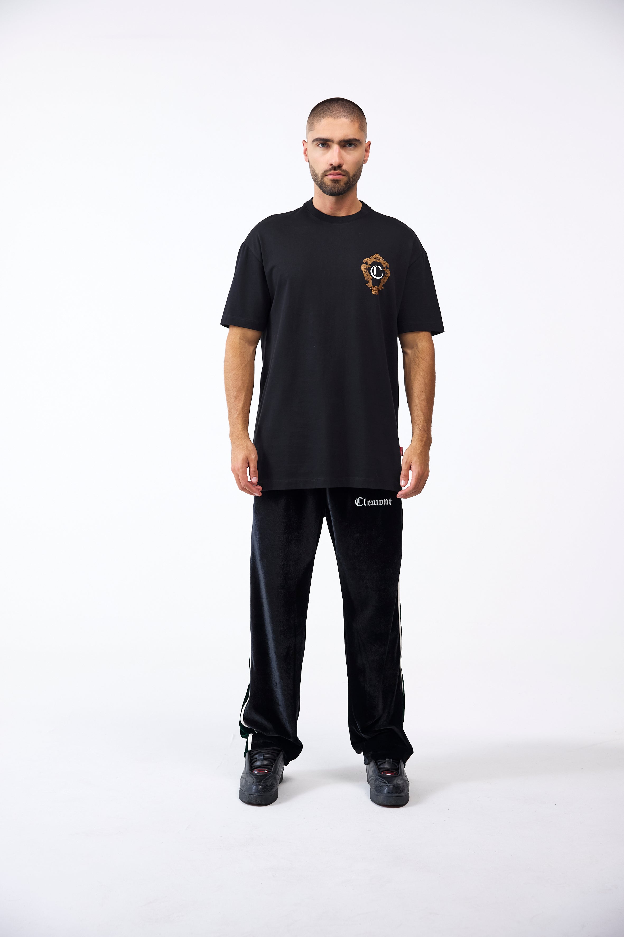 CAMISETA MASCULINO FOLGORE NEGRO CLEMONT