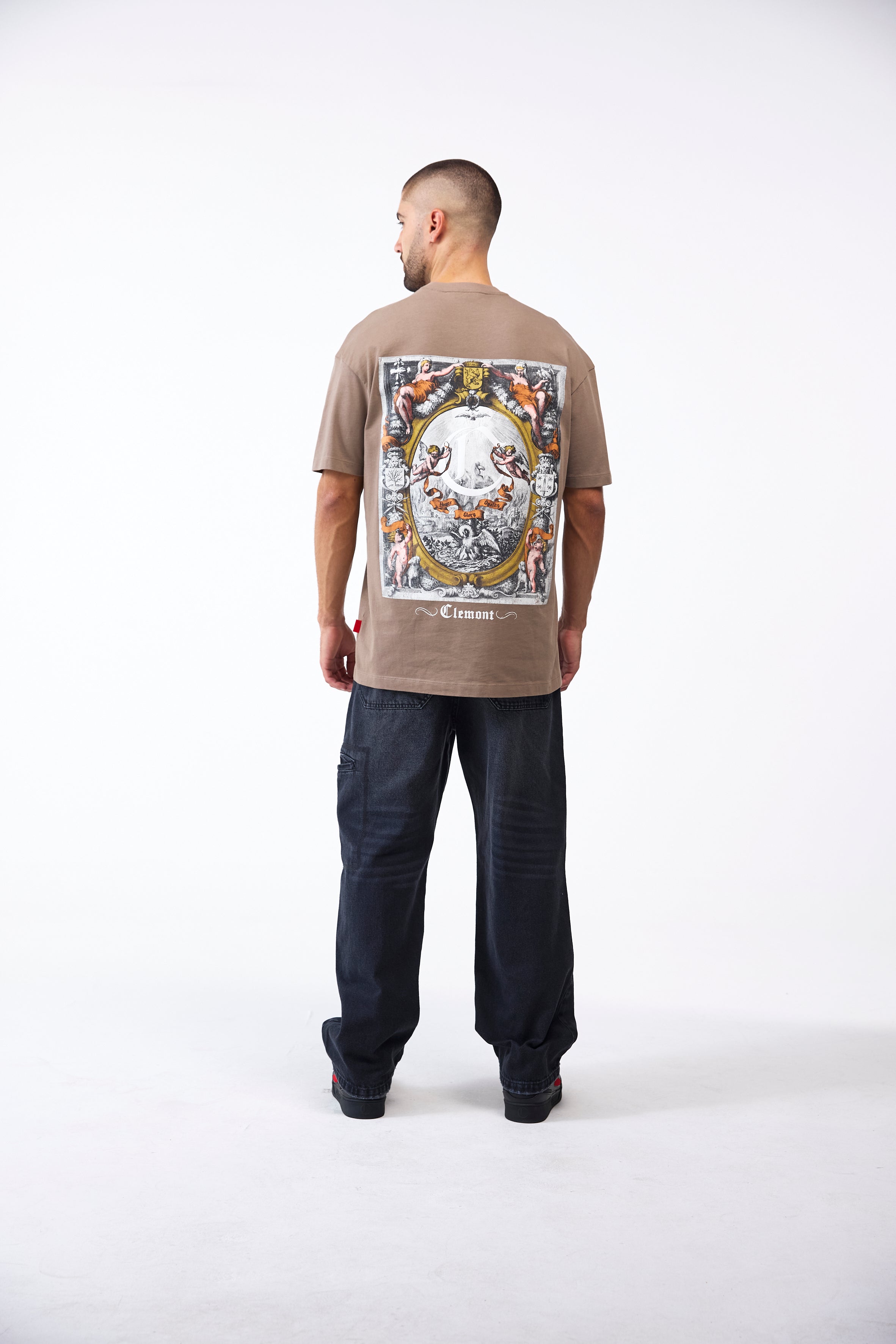 CAMISETA MASCULINO PALADINO TAUPE CLEMONT