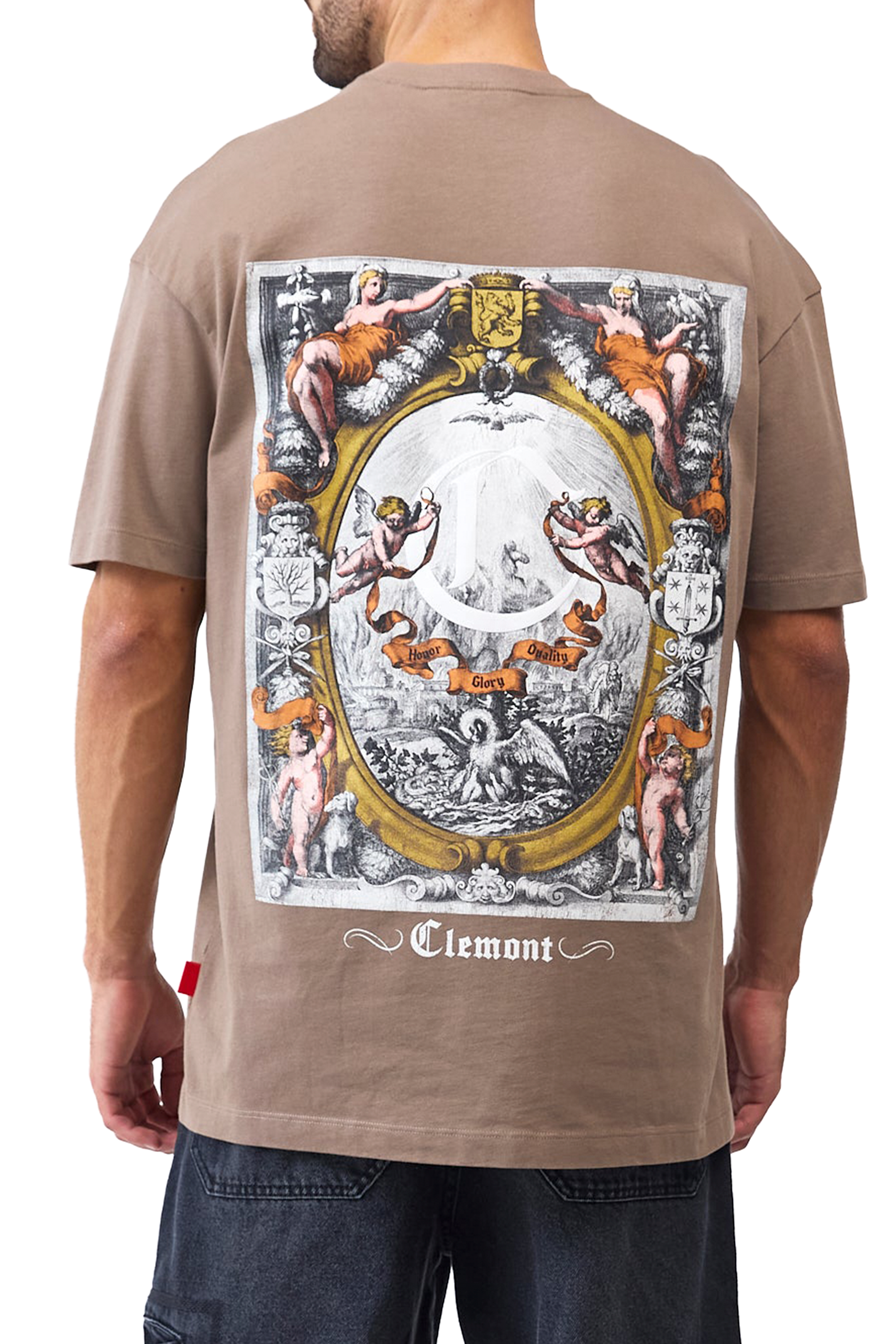 CAMISETA MASCULINO PALADINO TAUPE CLEMONT