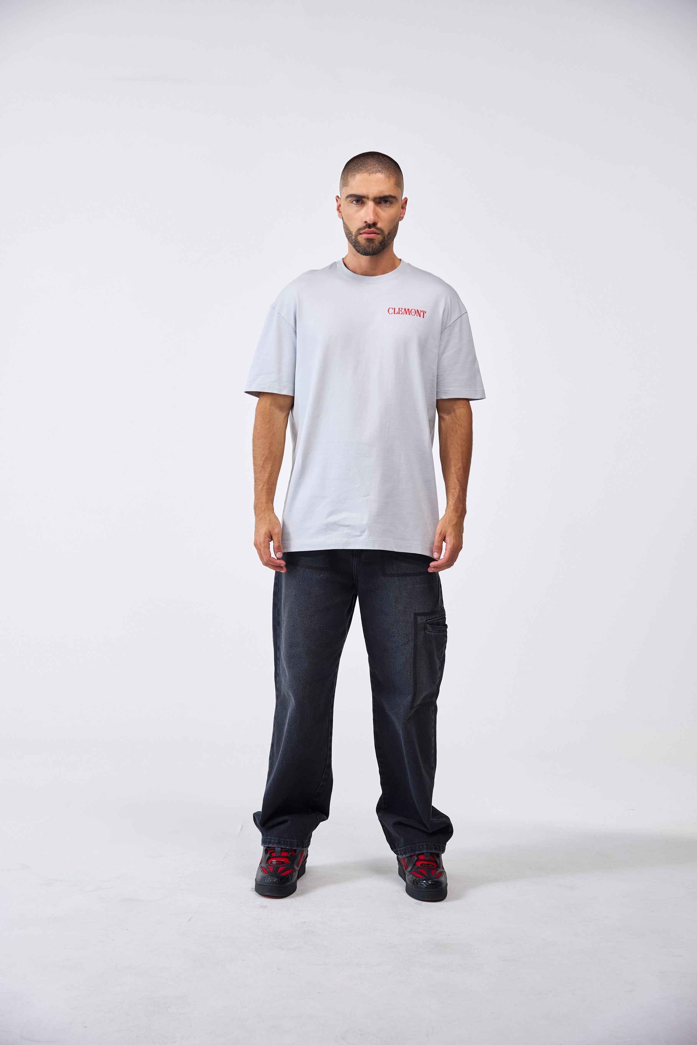 CAMISETA MASCULINO OMISSIONE GRIS CLEMONT