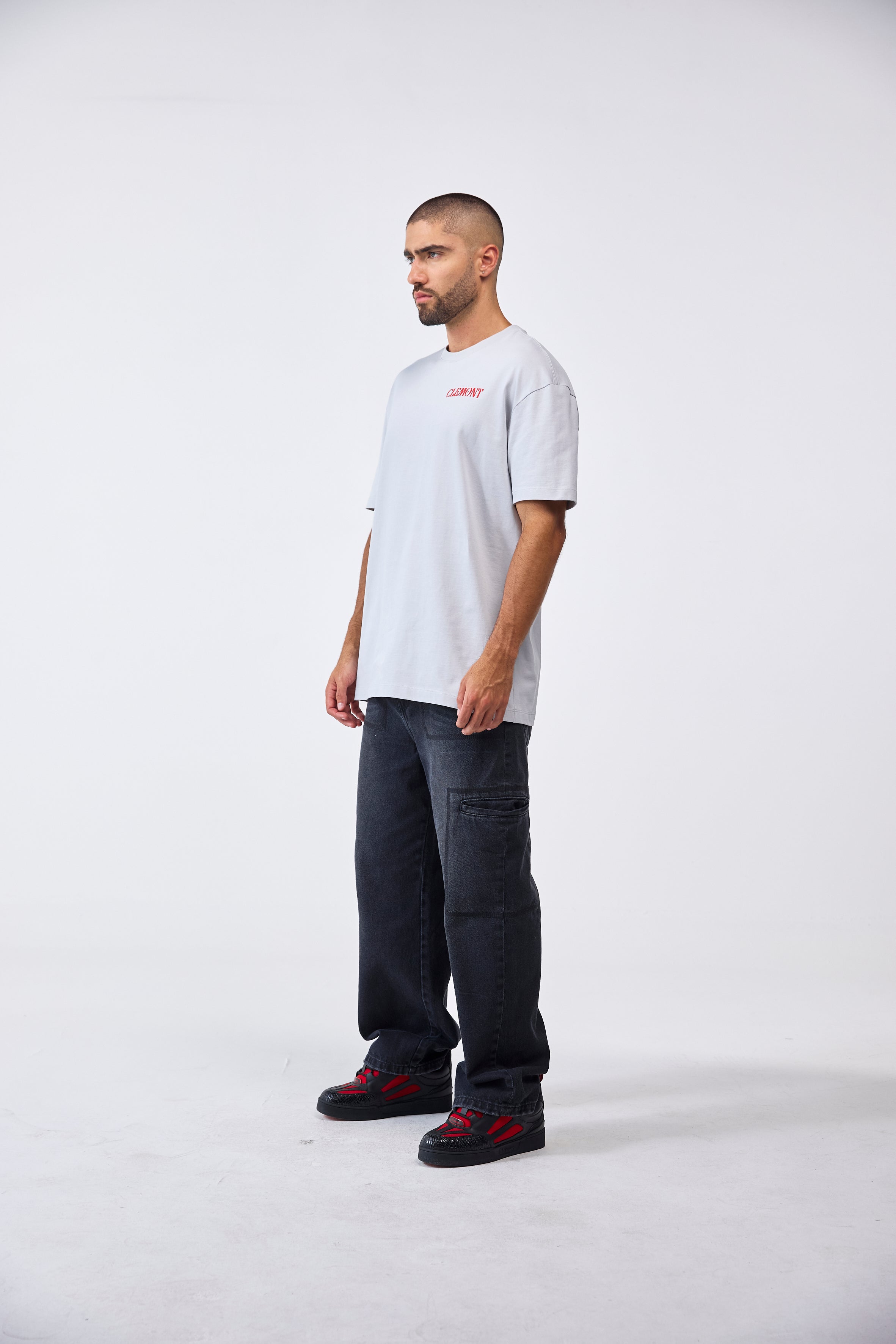 CAMISETA MASCULINO OMISSIONE GRIS CLEMONT