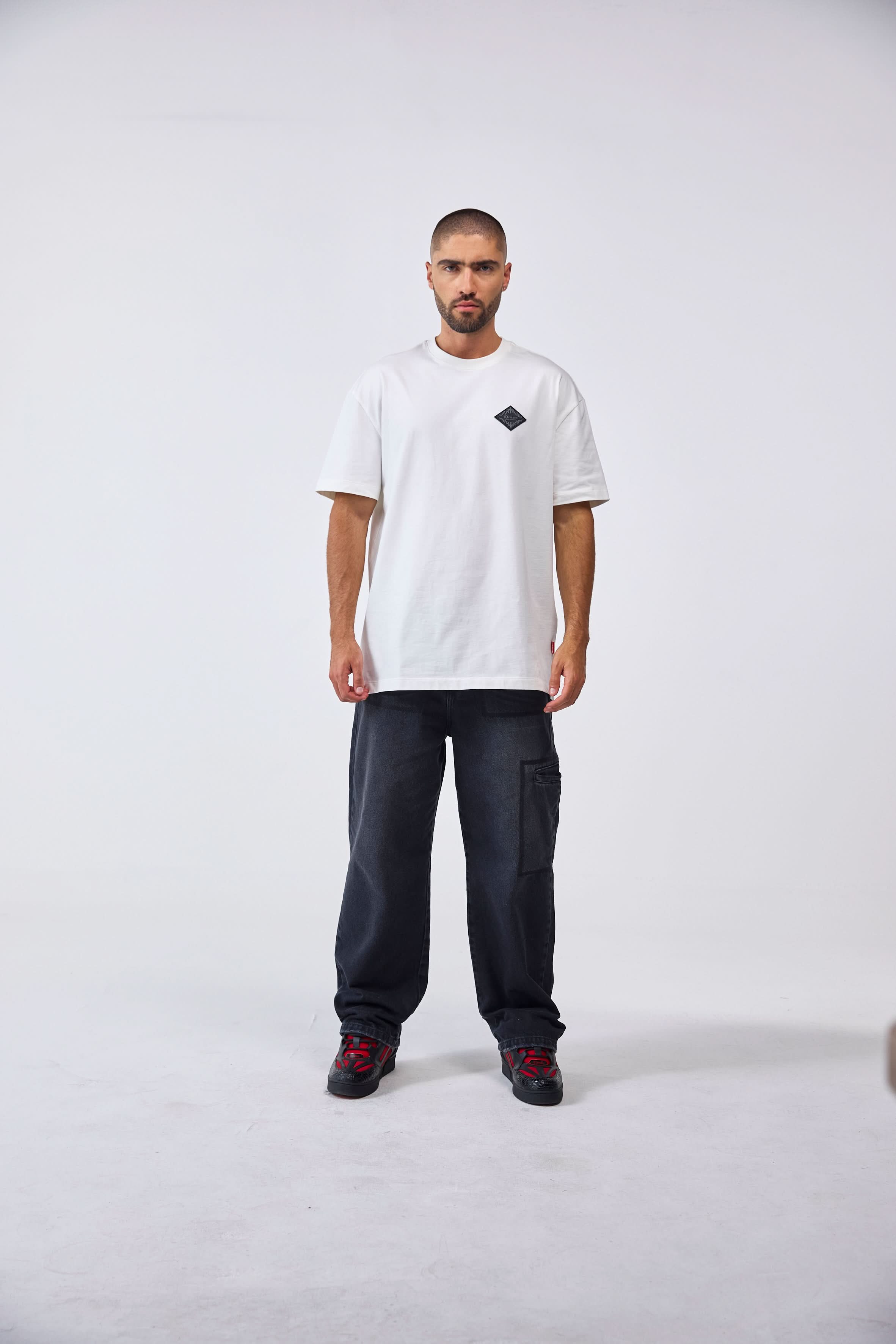 SEPOLCRO THREEPACK TSHIRT BLACK/SILVER/ CREAM