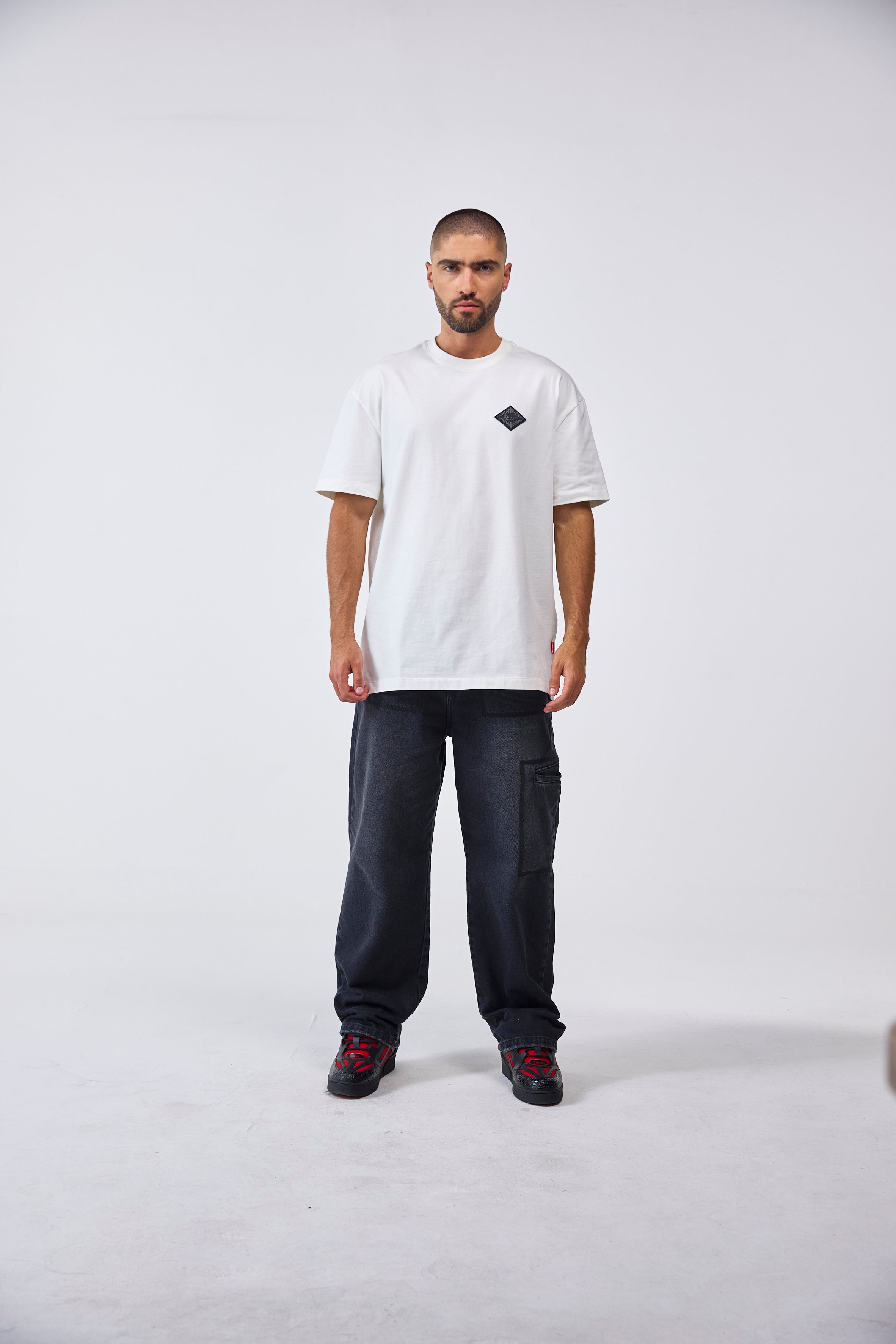 3 Pack Camiseta Masculino Sepolcro Negro/Silver/Crema