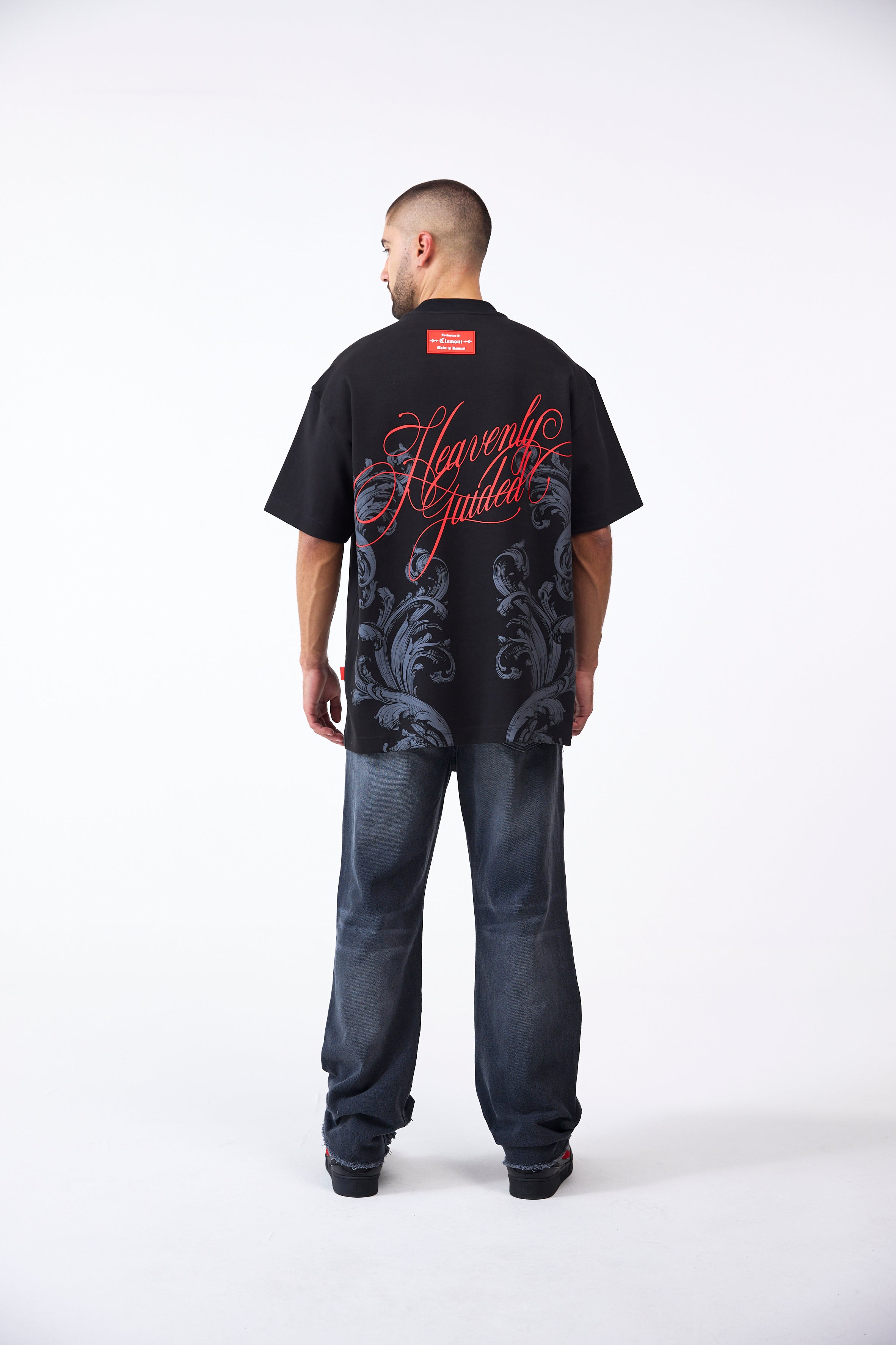 CAMISETA OVERSIZED MASCULINO NOCTURNA NEGRO CLEMONT