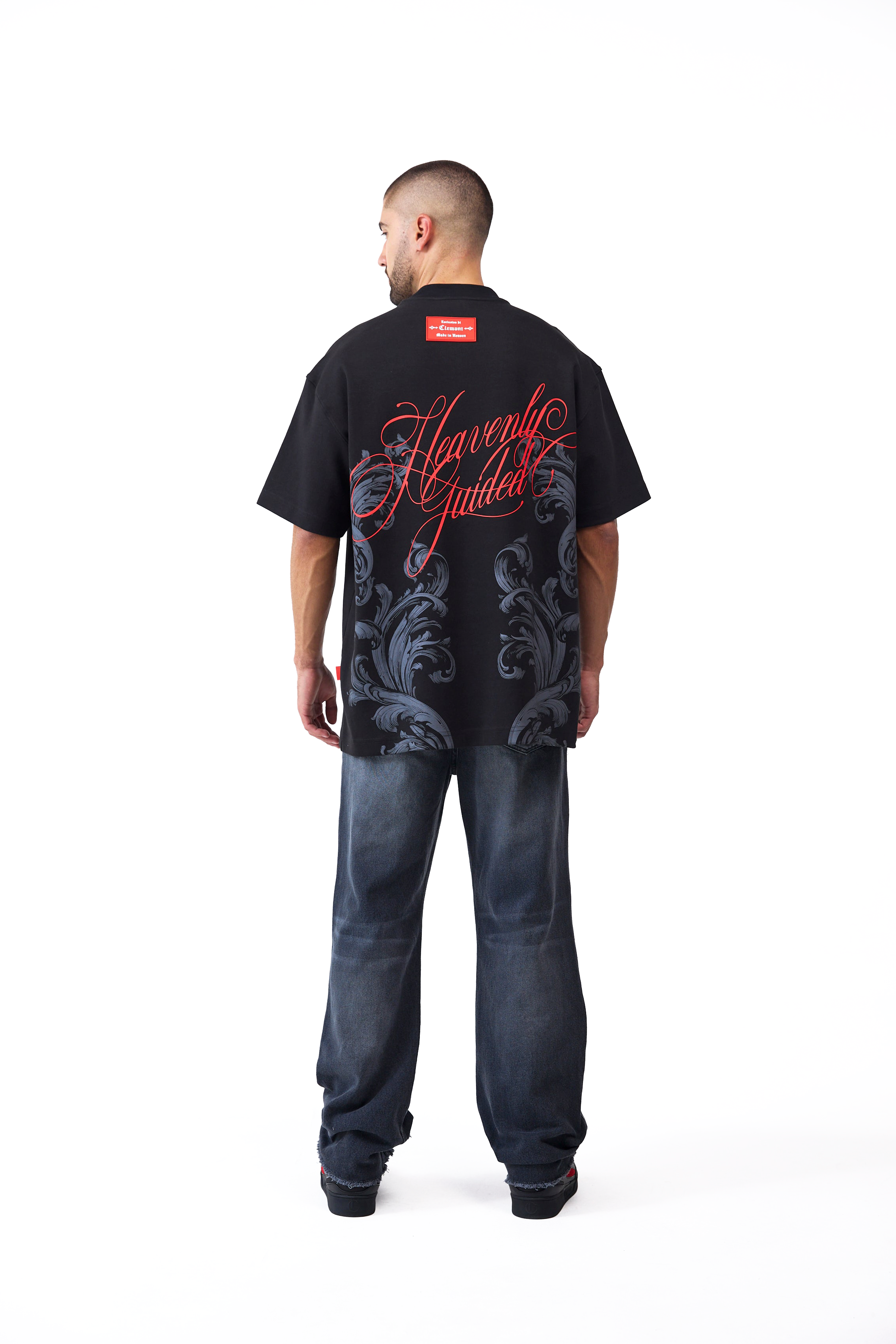 CAMISETA OVERSIZED MASCULINO NOCTURNA NEGRO CLEMONT