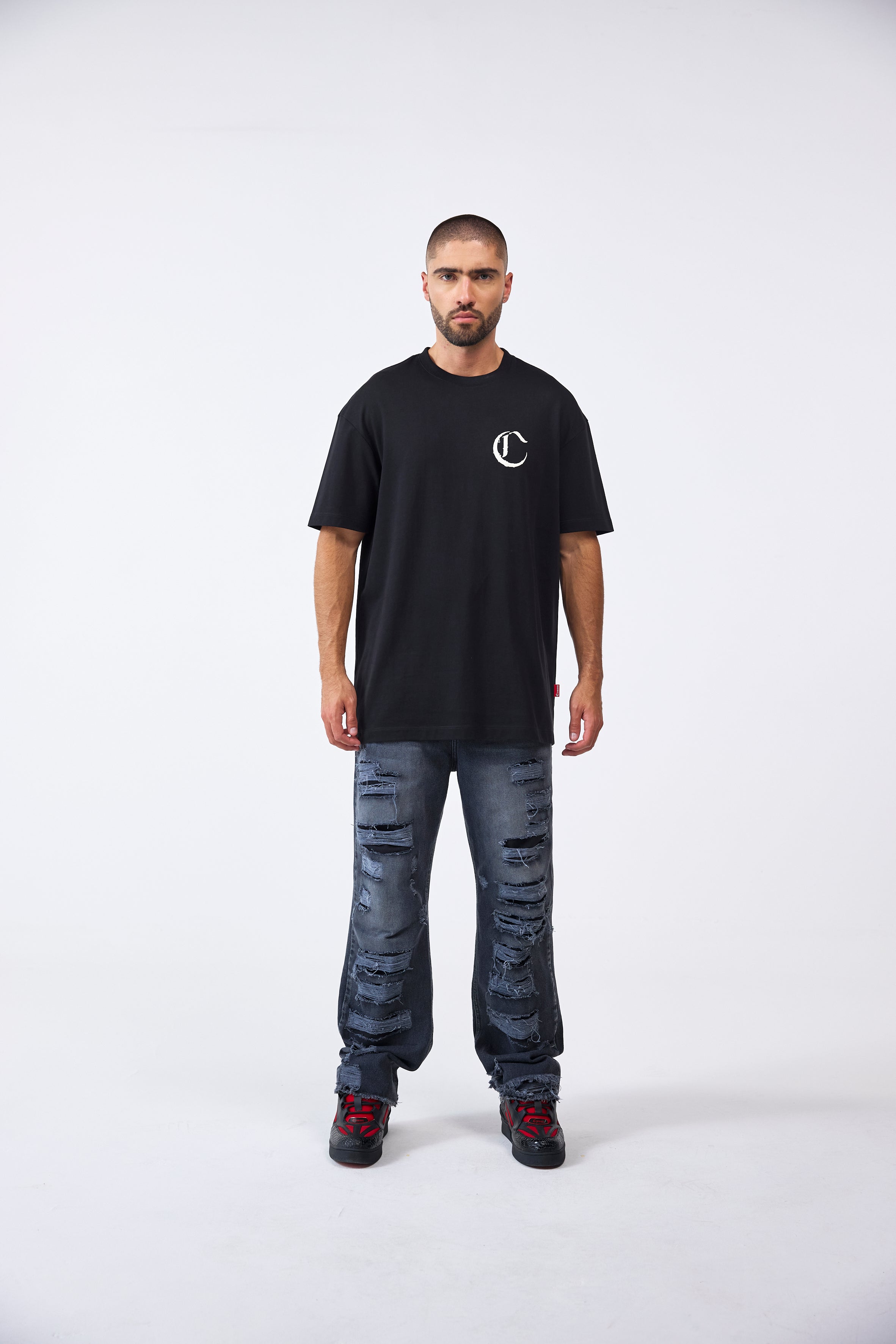 CAMISETA MASCULINO GIOIOSO NEGRO CLEMONT