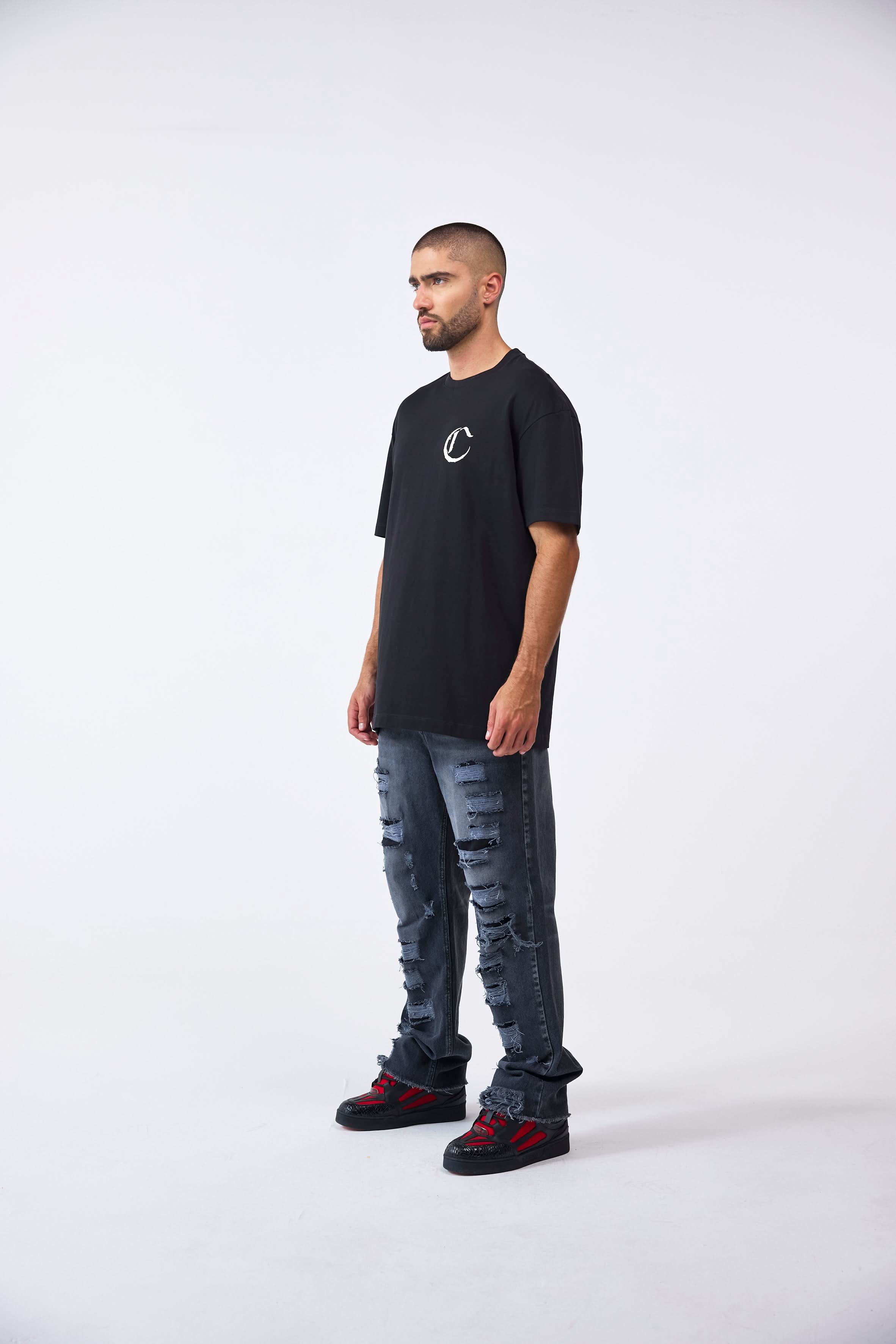 GIOIOSO BLACK CLEMONT MEN'S T-SHIRT
