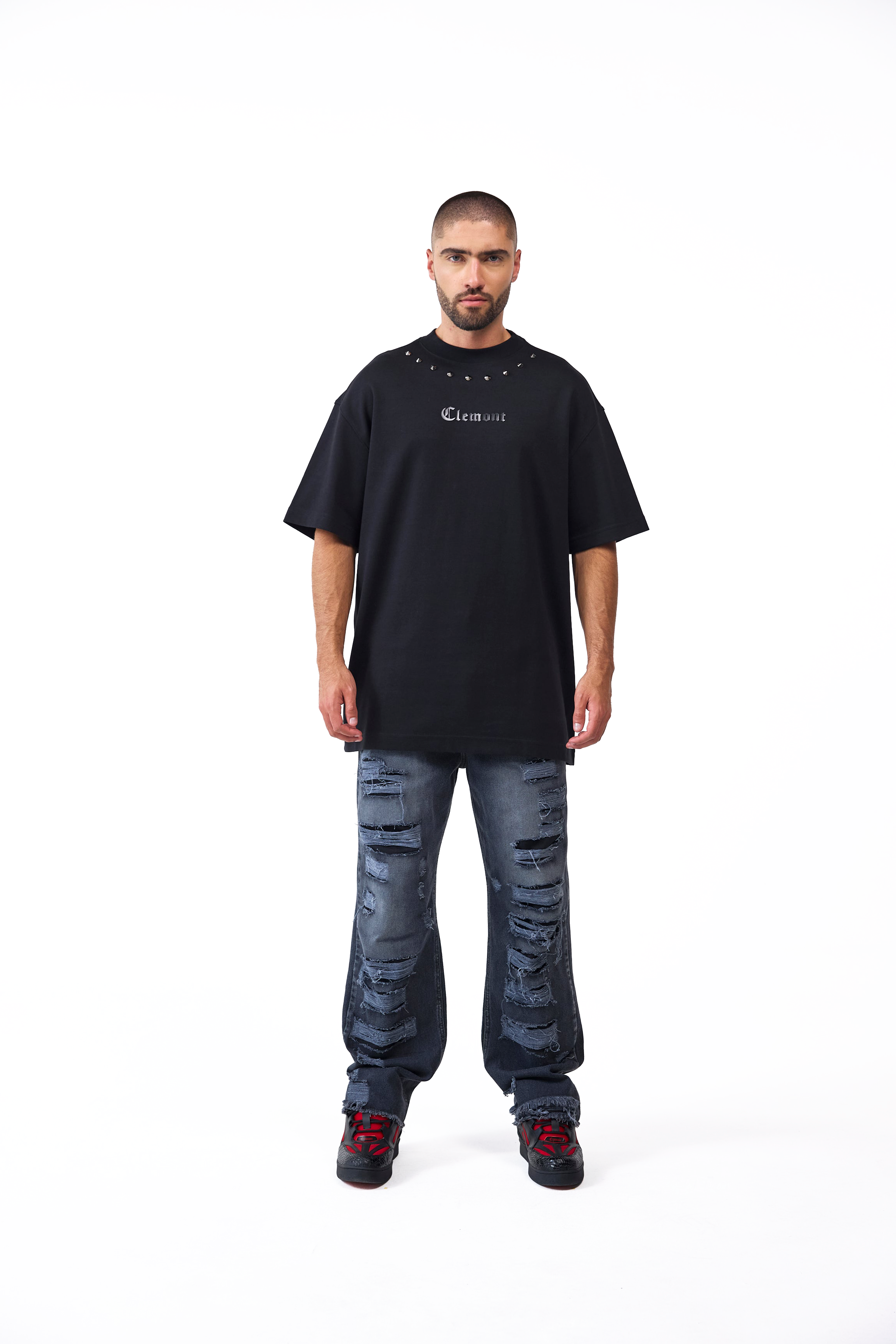 CAMISETA OVERSIZED MASCULINO METAMORFOSI NEGRO CLEMONT