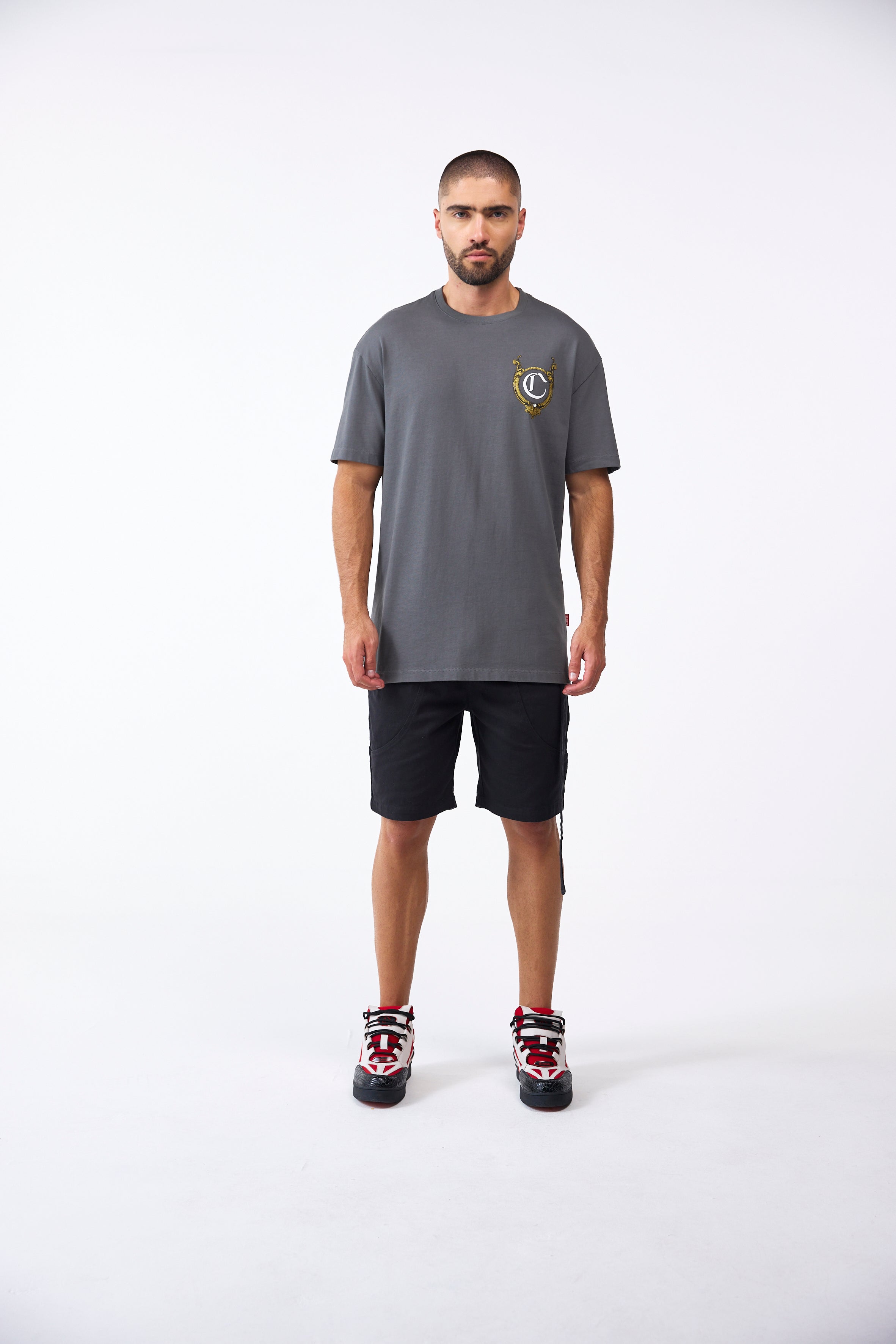 CAMISETA MASCULINO CUPOLA GRIS OSCURO CLEMONT