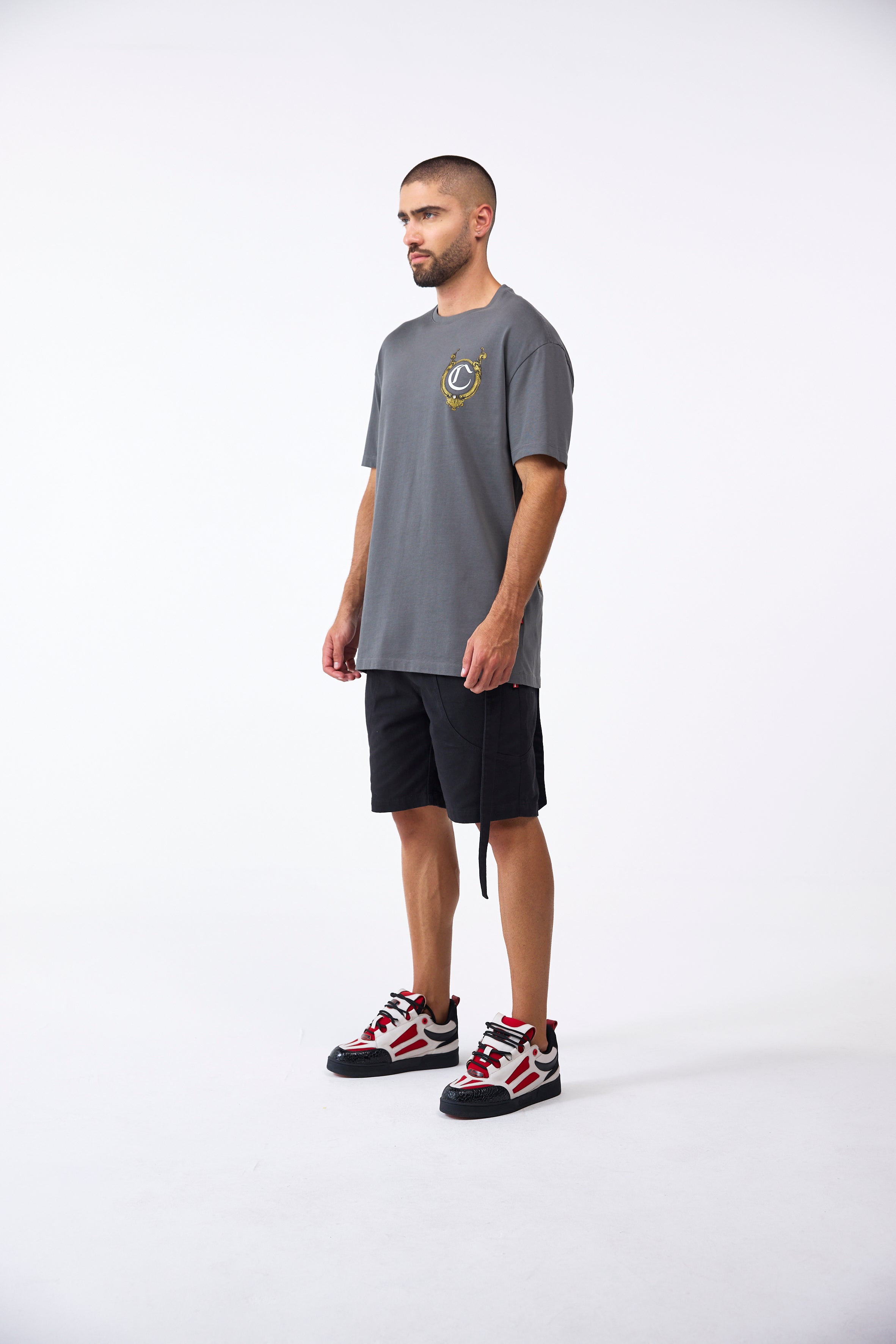 CAMISETA MASCULINO CUPOLA GRIS OSCURO CLEMONT