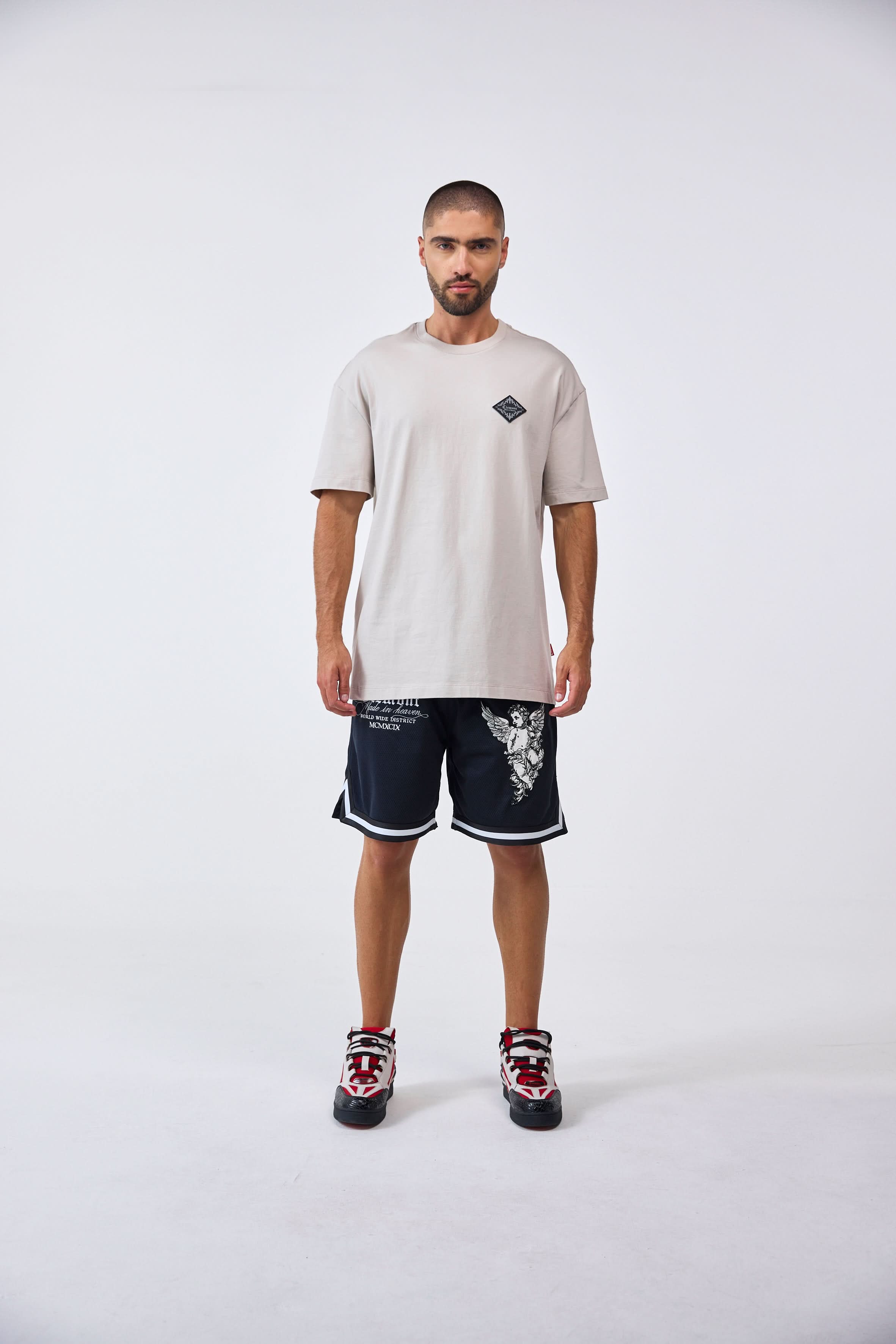 SEPOLCRO THREEPACK TSHIRT BLACK/SILVER/ CREAM