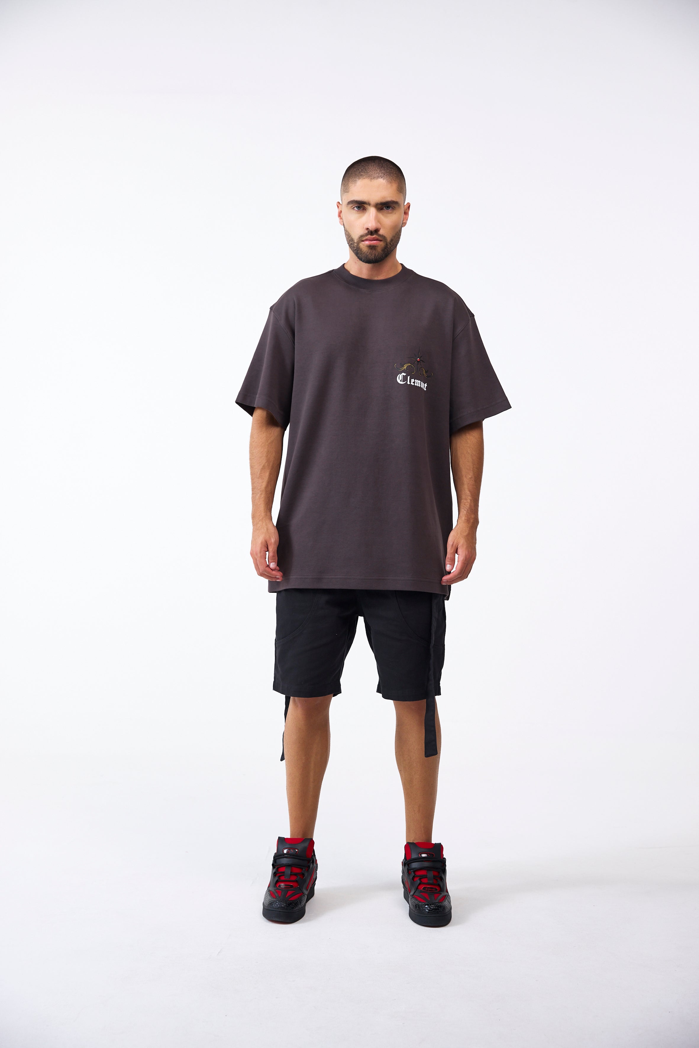 CAMISETA OVERSIZED MASCULINO FILIGRANA MOCCA CLEMONT