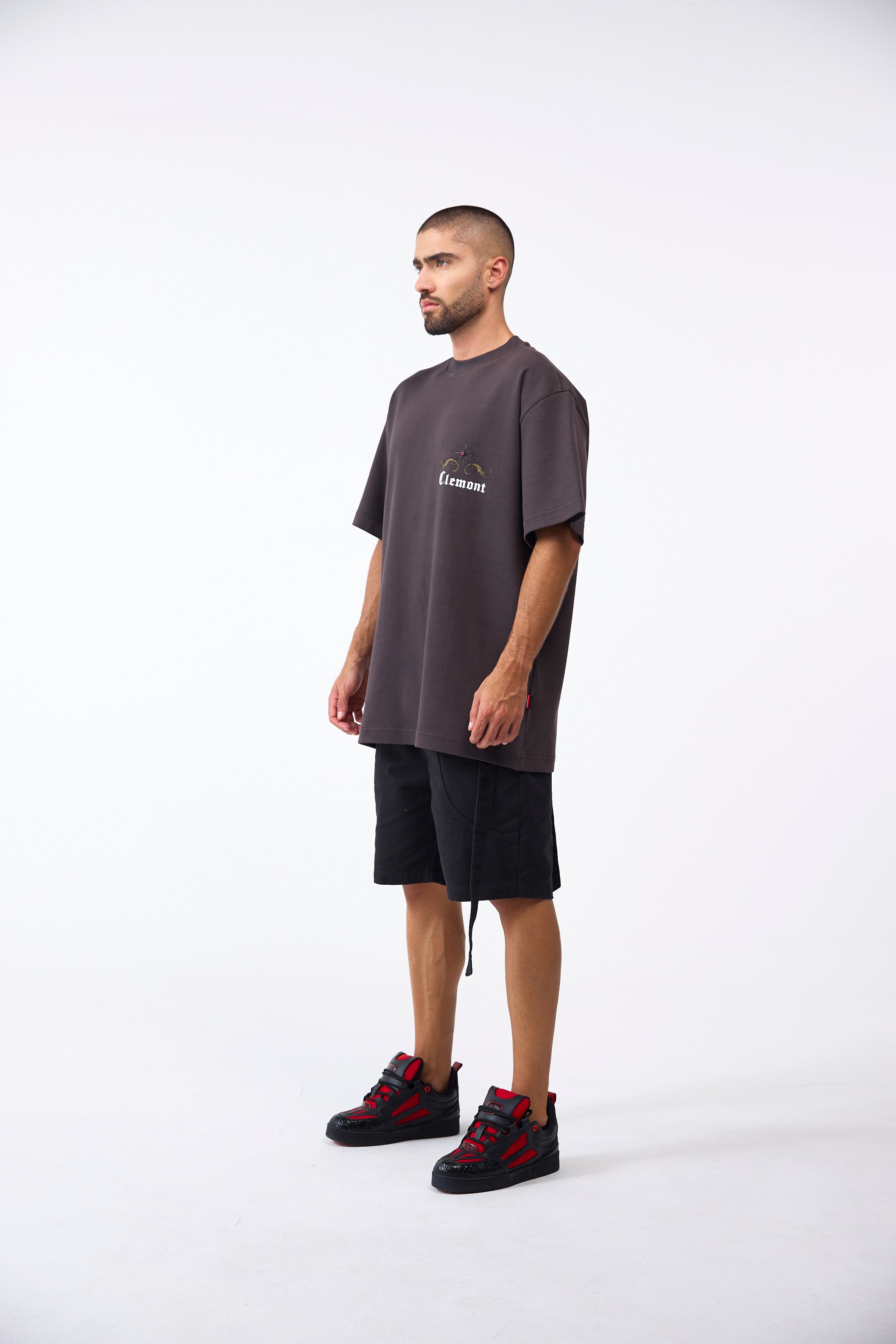 CAMISETA OVERSIZED MASCULINO FILIGRANA MOCCA CLEMONT