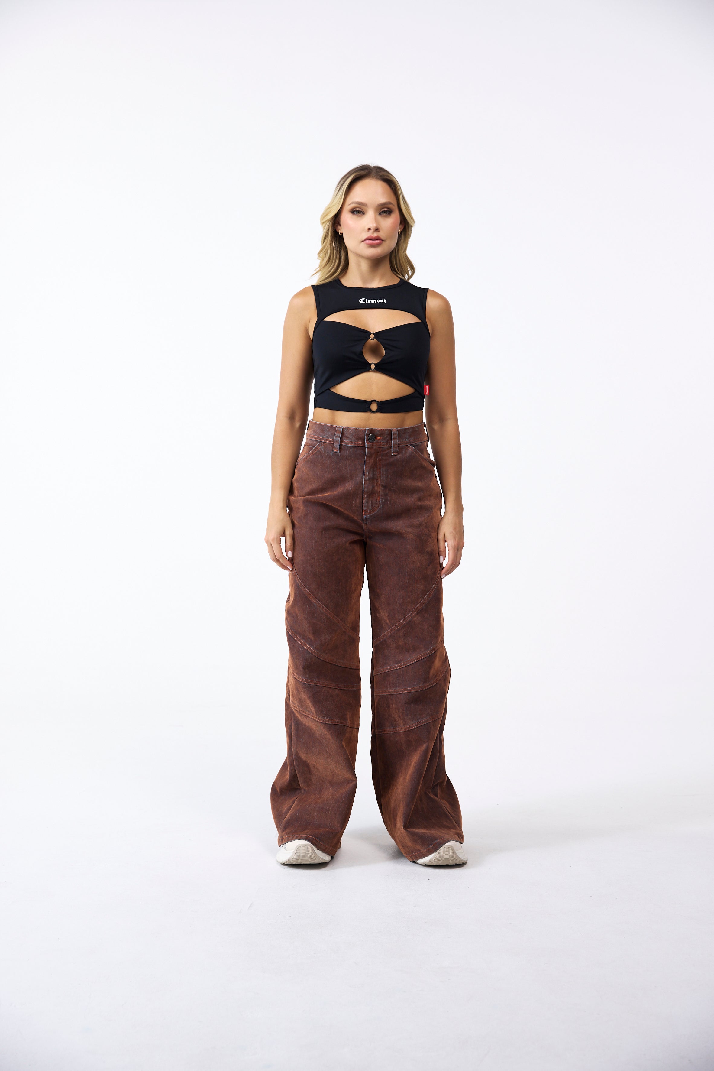 TOP MUJER LIBERAZIONE NEGRO CLEMONT