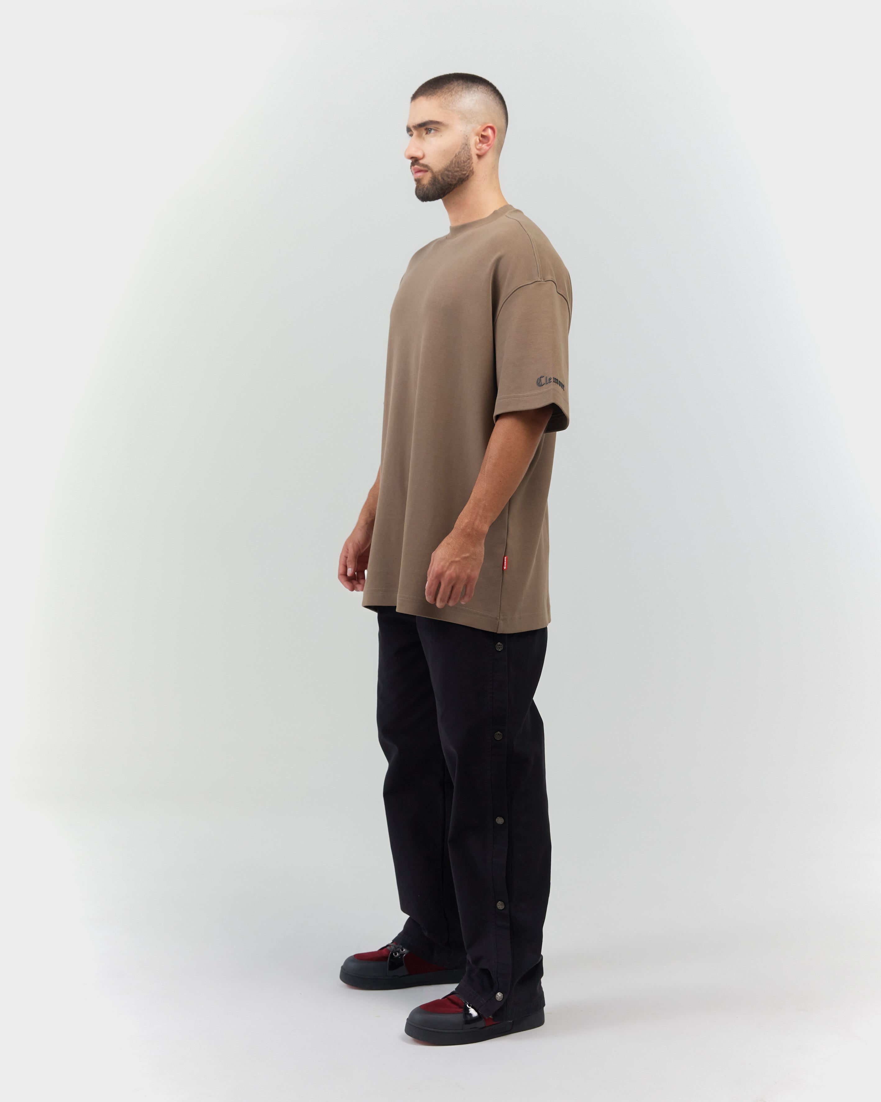 T-SHIRT MEN OVERSIZED ABBONDANZA TAUPE CLEMONT