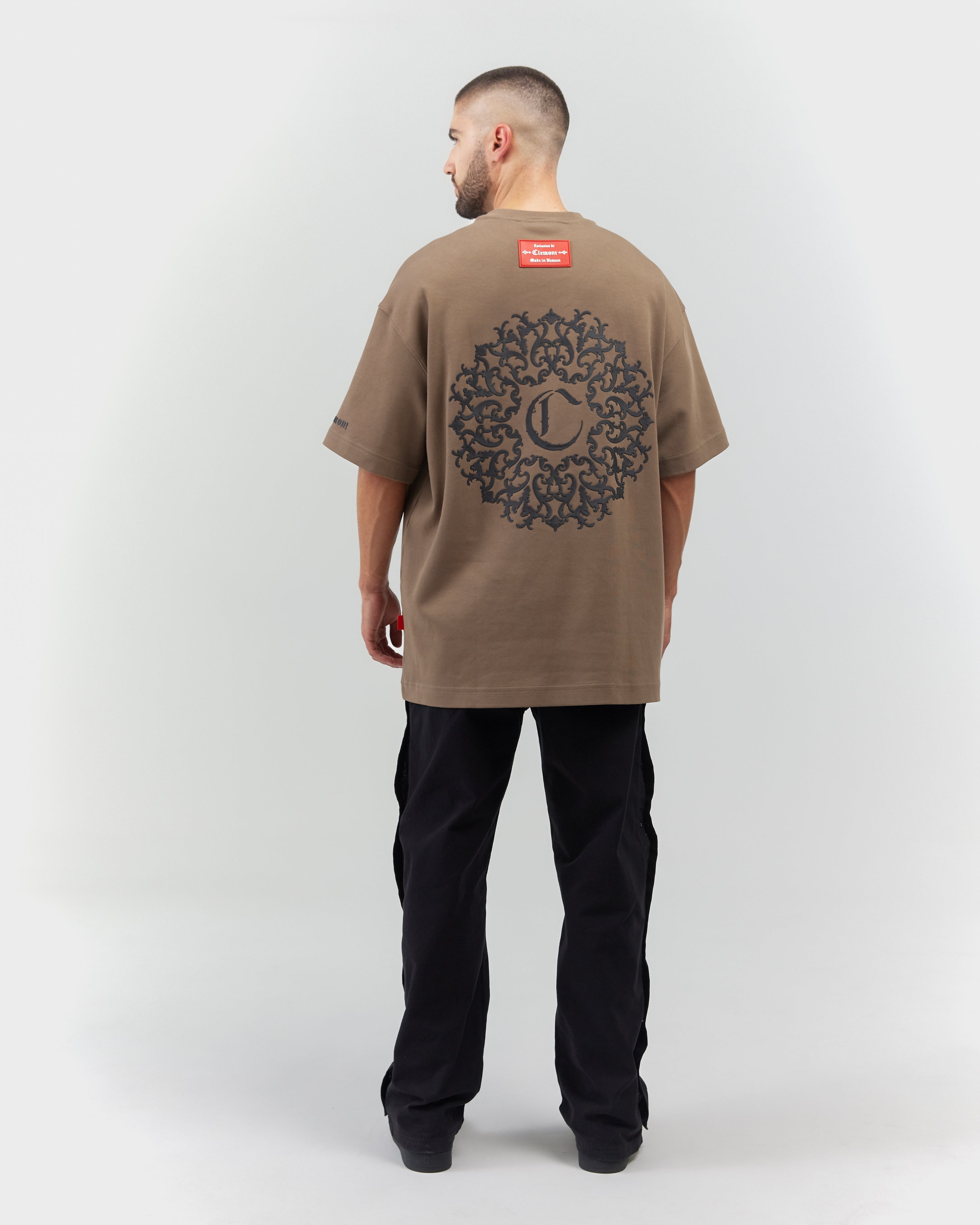 T-SHIRT MEN OVERSIZED ABBONDANZA TAUPE CLEMONT