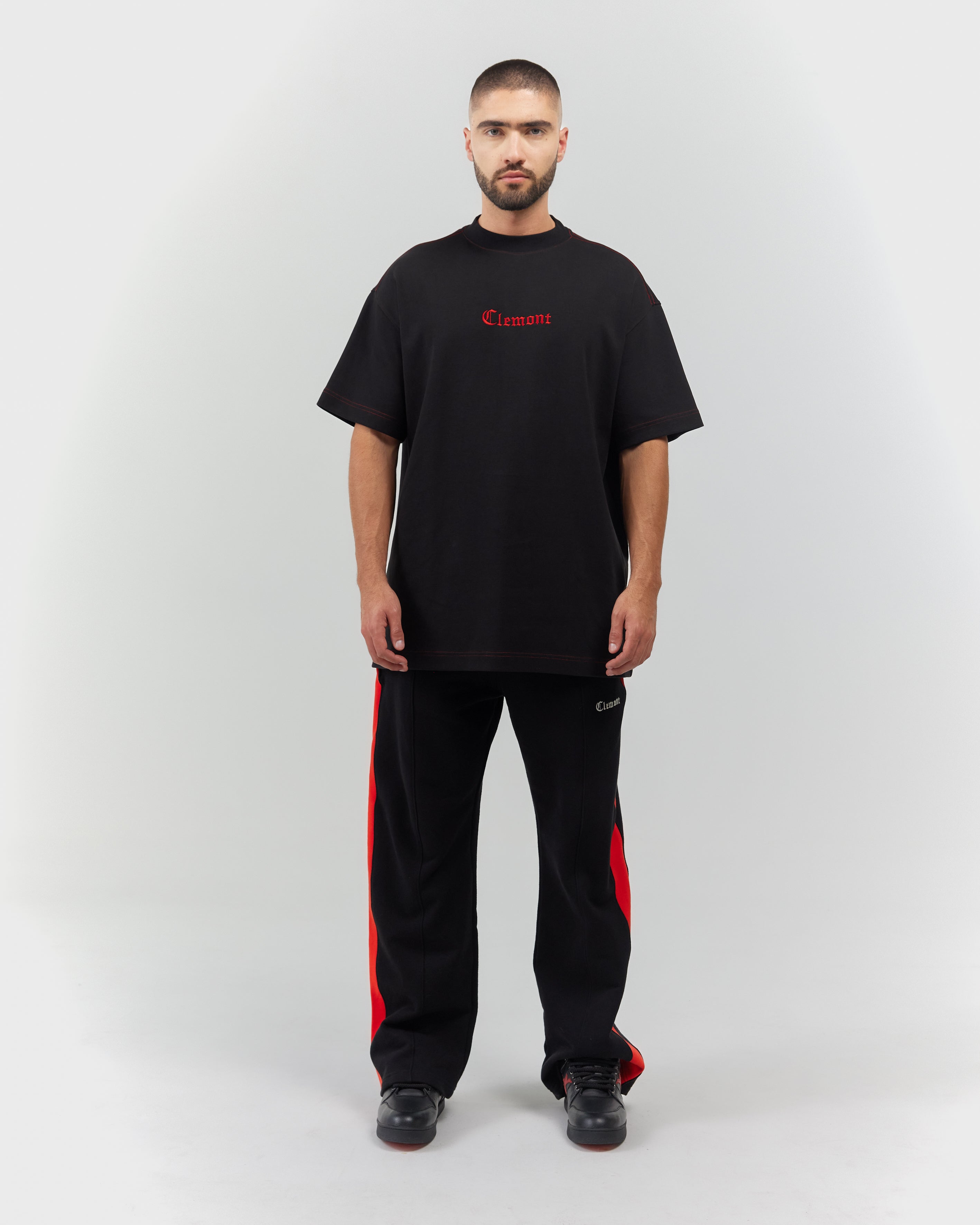 T-SHIRT MEN OVERSIZED  INFERNO NEGRO CLEMONT