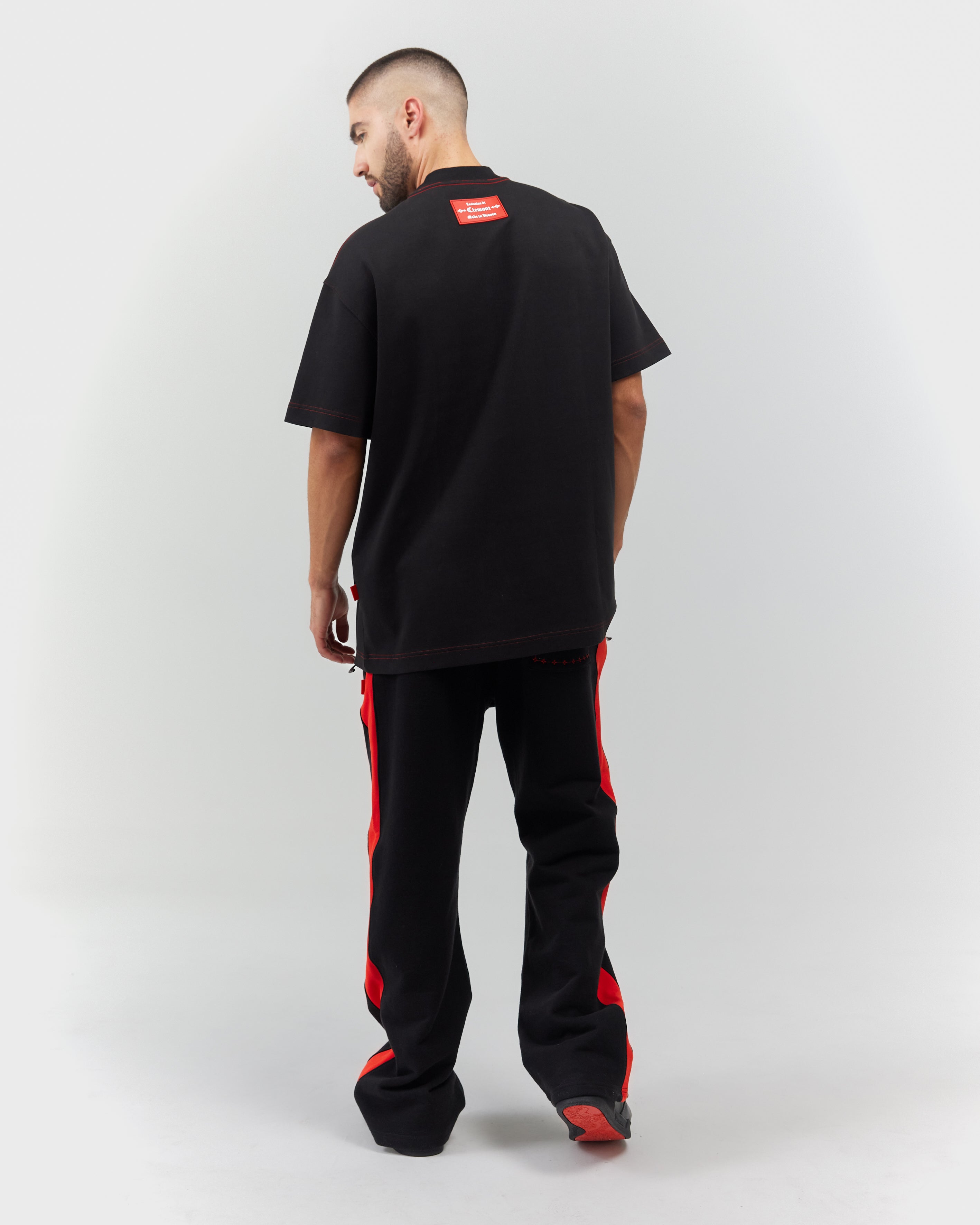 T-SHIRT MEN OVERSIZED INFERNO NEGRO CLEMONT