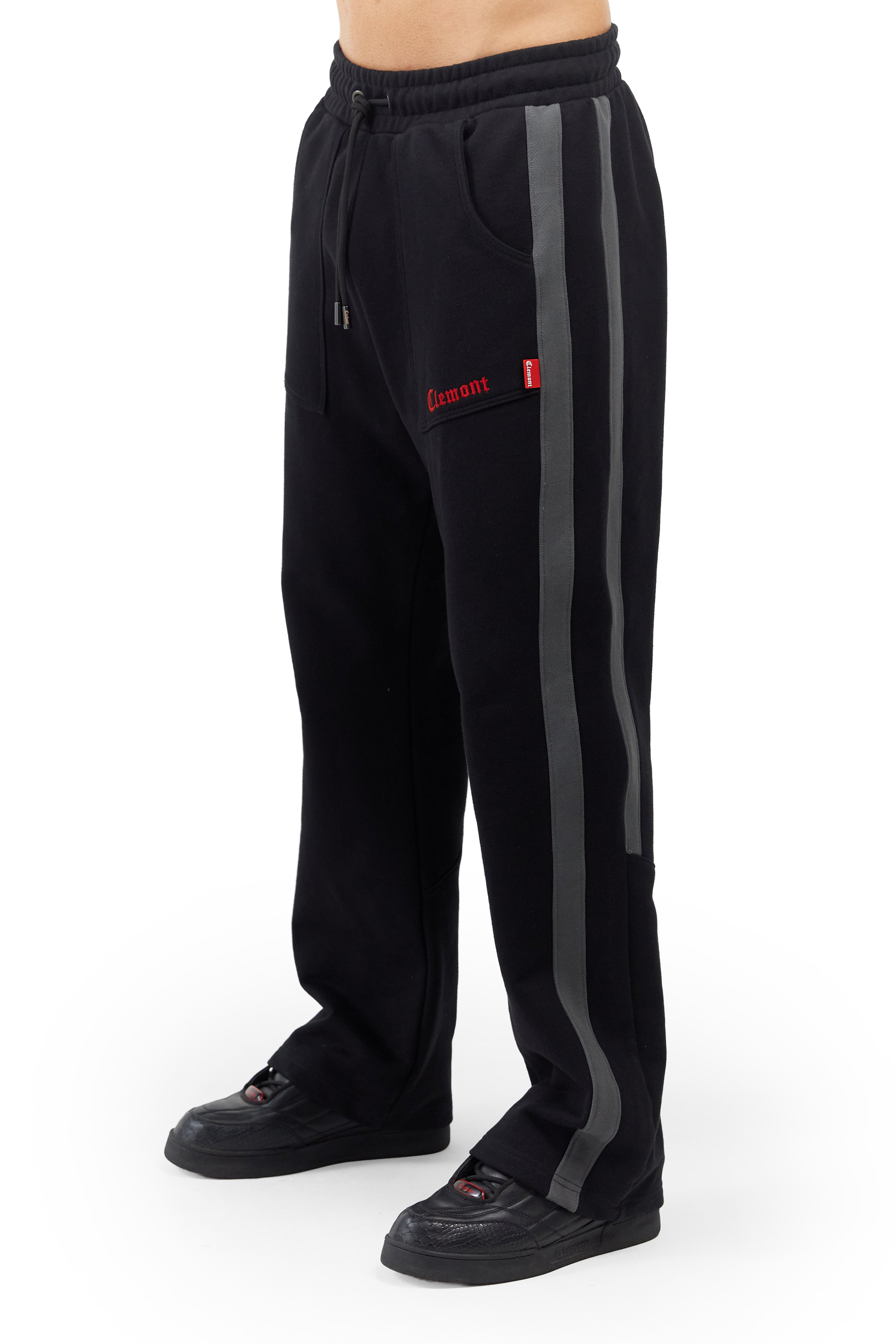SWEAT PANTS MEN LUSSO BLACK/GREY CLEMONT