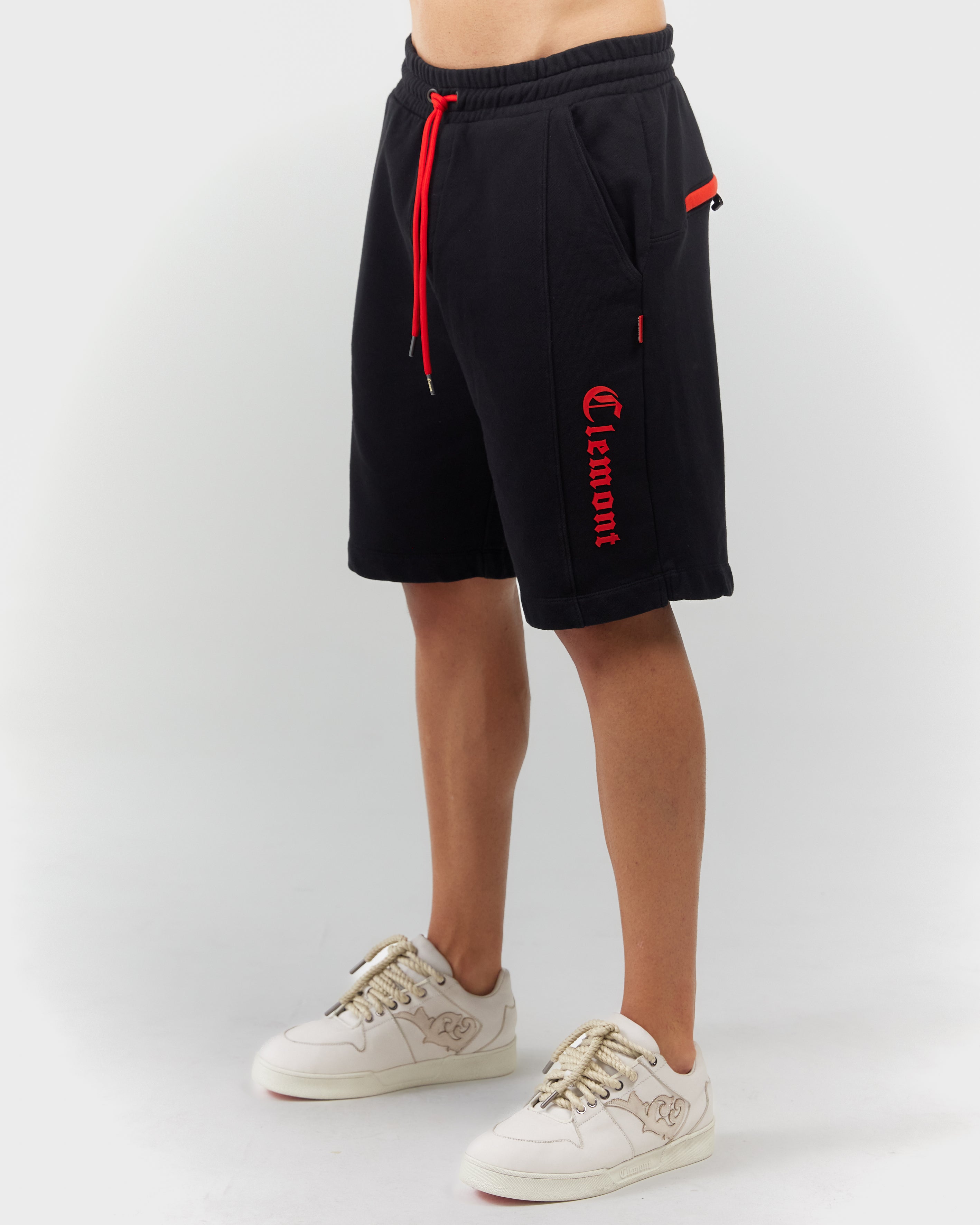 BERMUDA MEN INCONTRO BLACK/RED CLEMONT