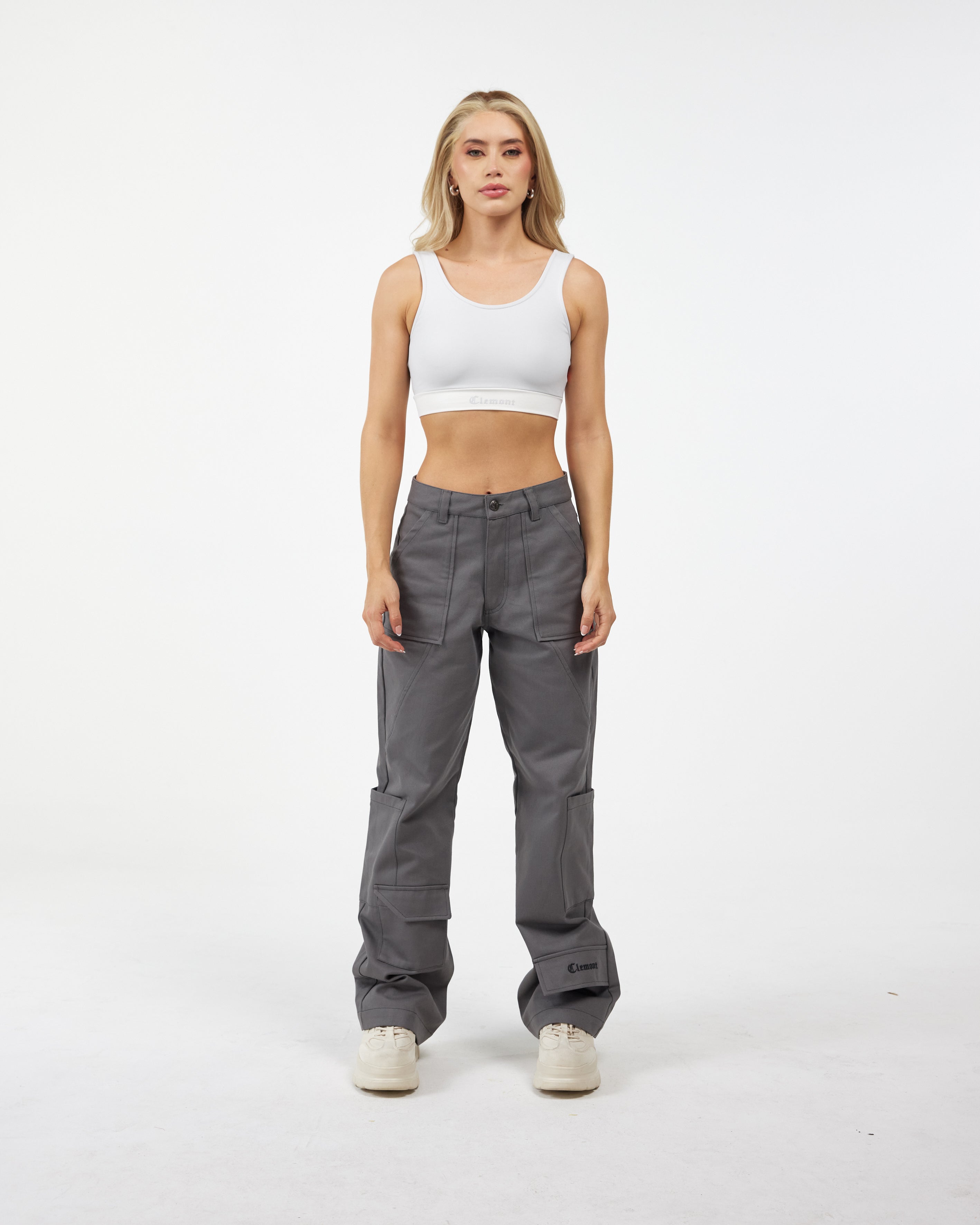 TOP WOMEN VIBRANTE GREY/CREAM CLEMONT