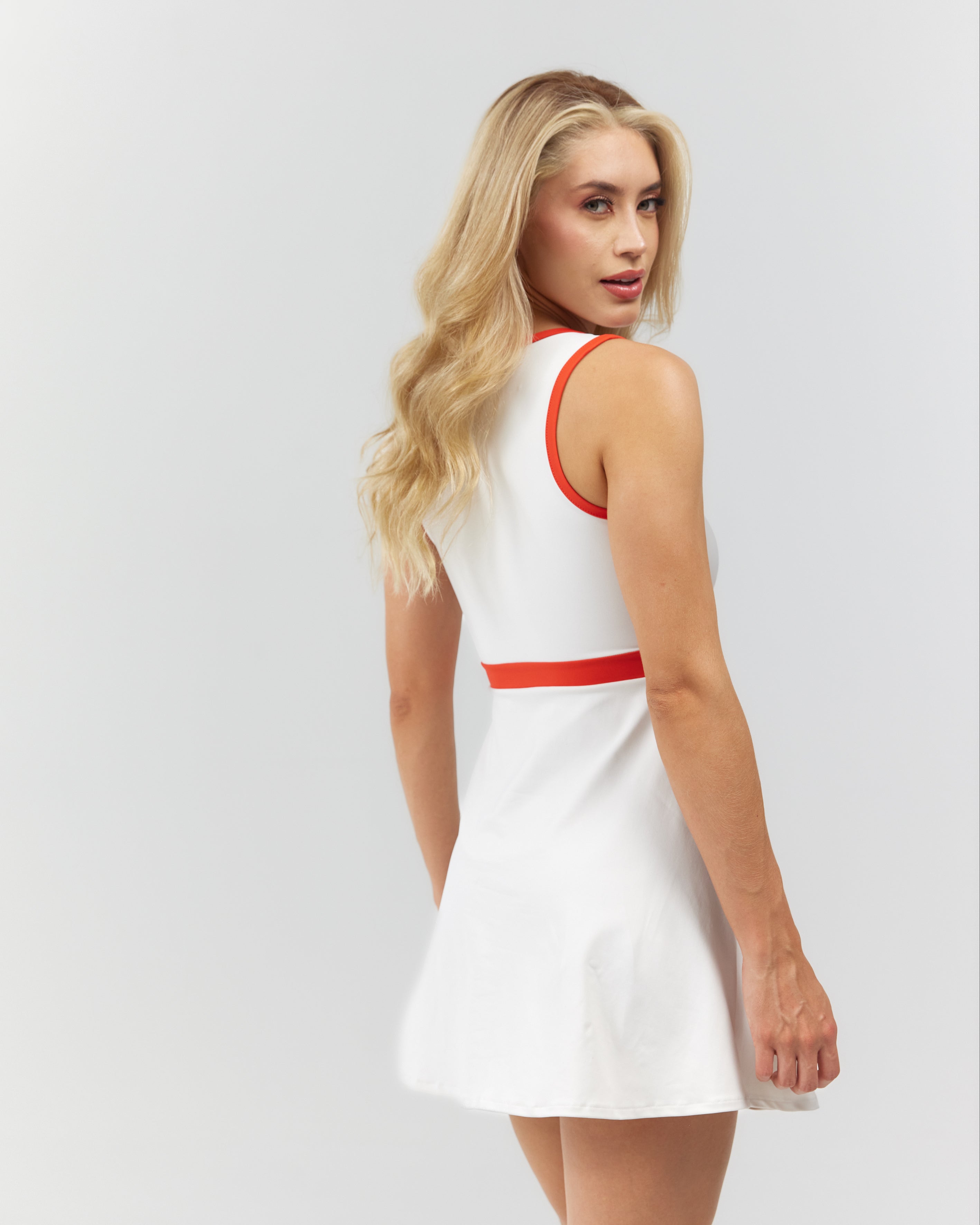 VESTIDO MUJER OPULENTIA CREAM/RED CLEMONT